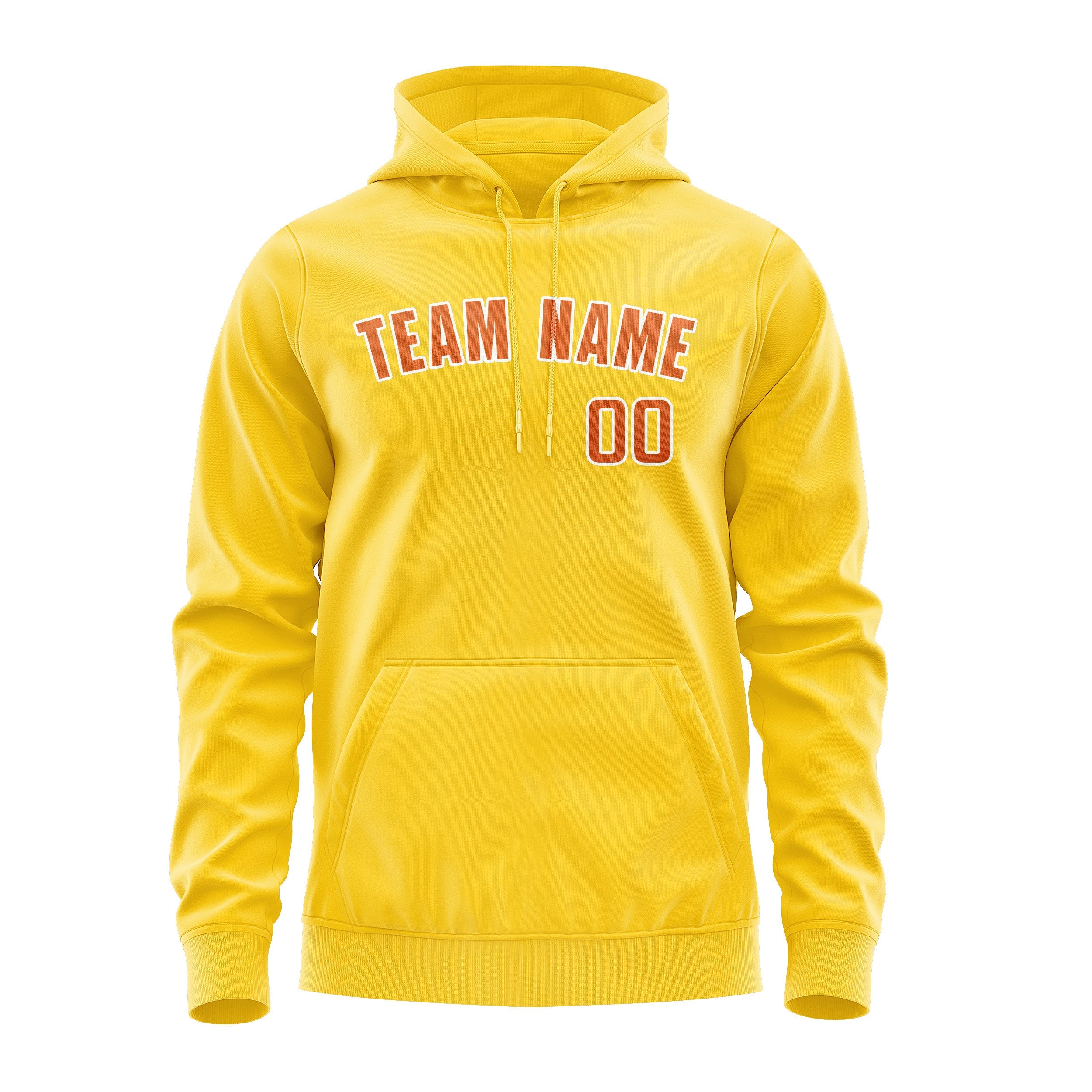 Custom Gold Orange Hoodie