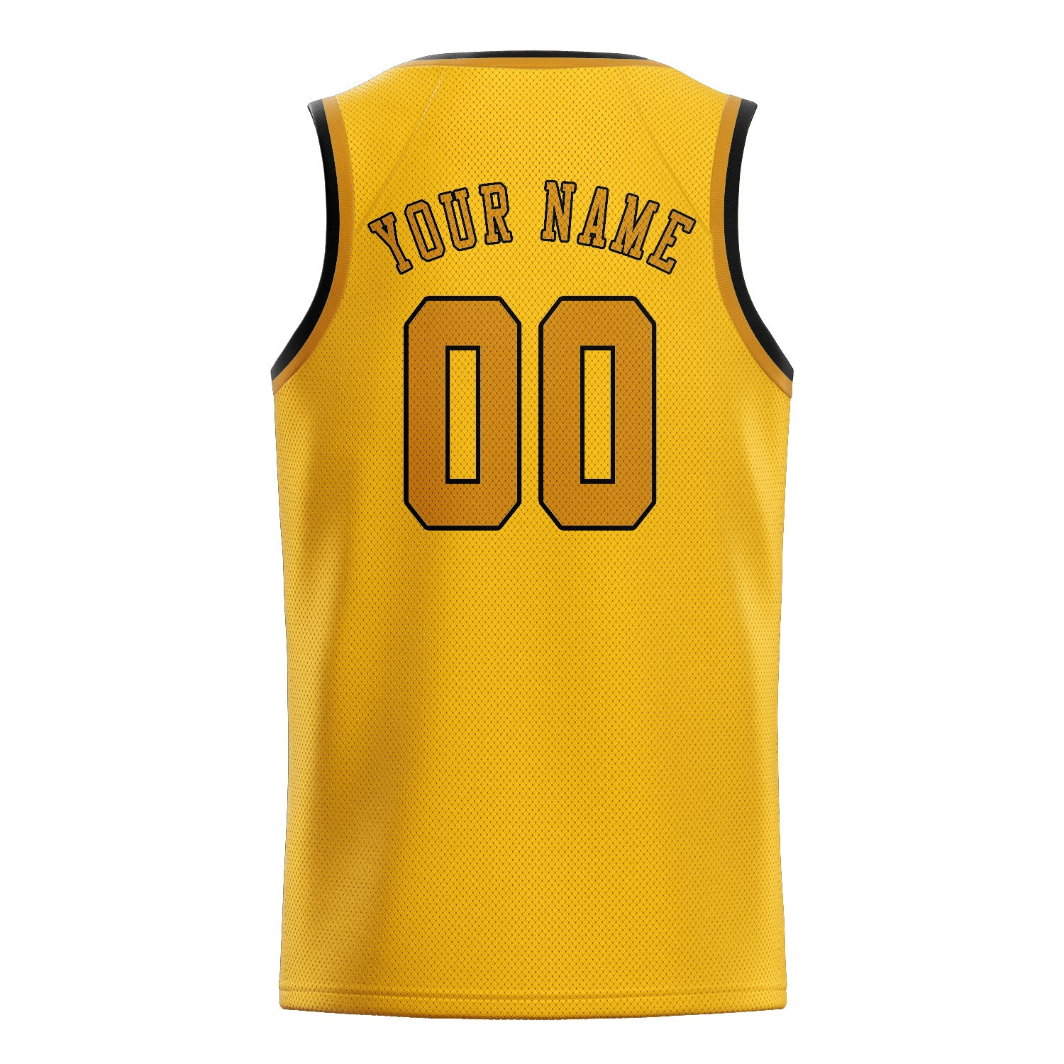 Custom Gold Yellow Basketball Jersey