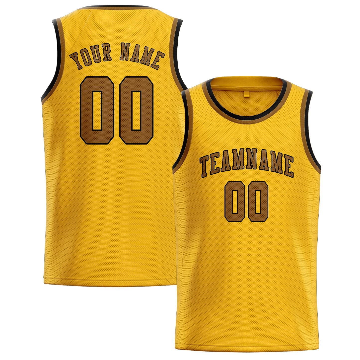 Custom Gold Khaki Basketball Jersey
