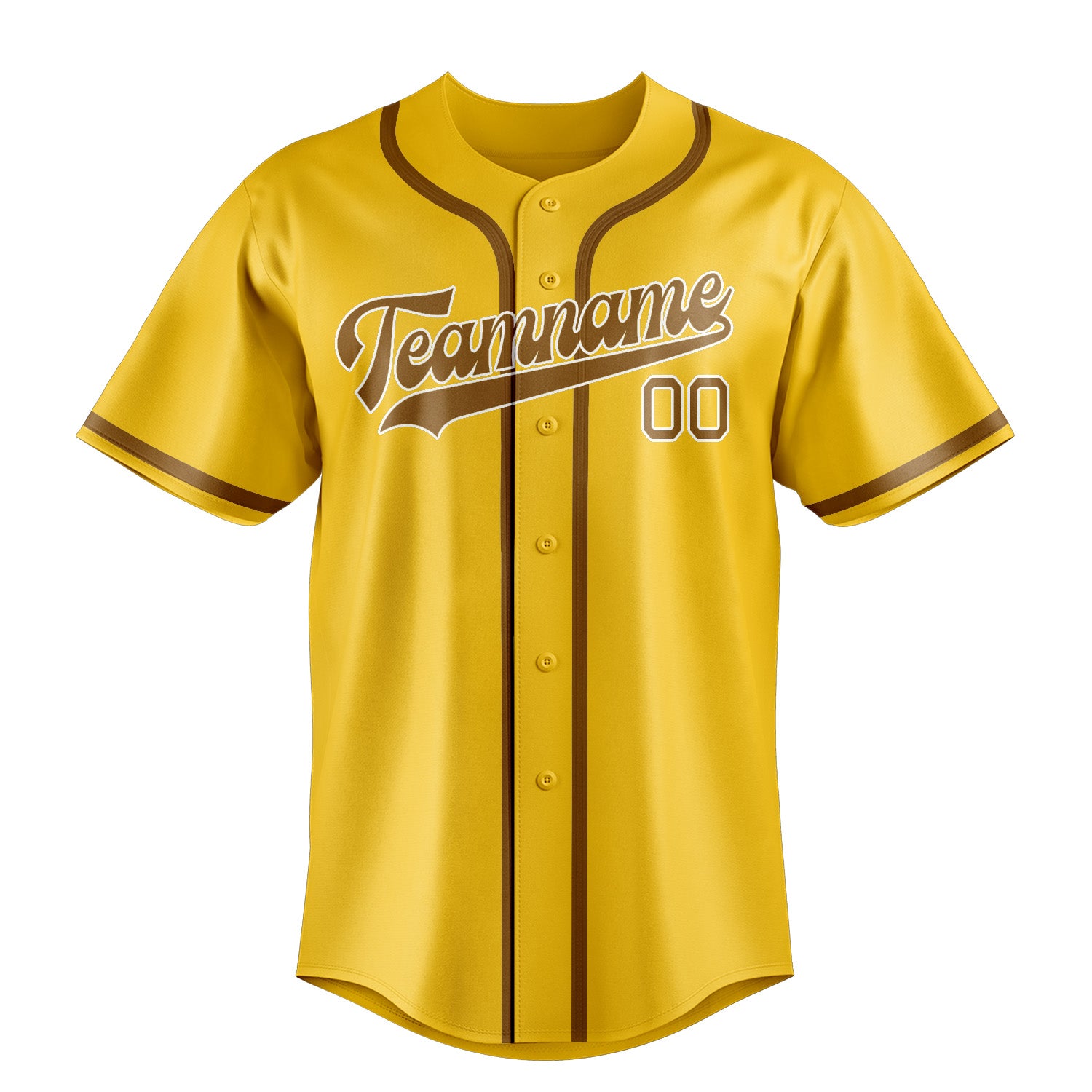 Custom Gold Khaki Baseball Jersey