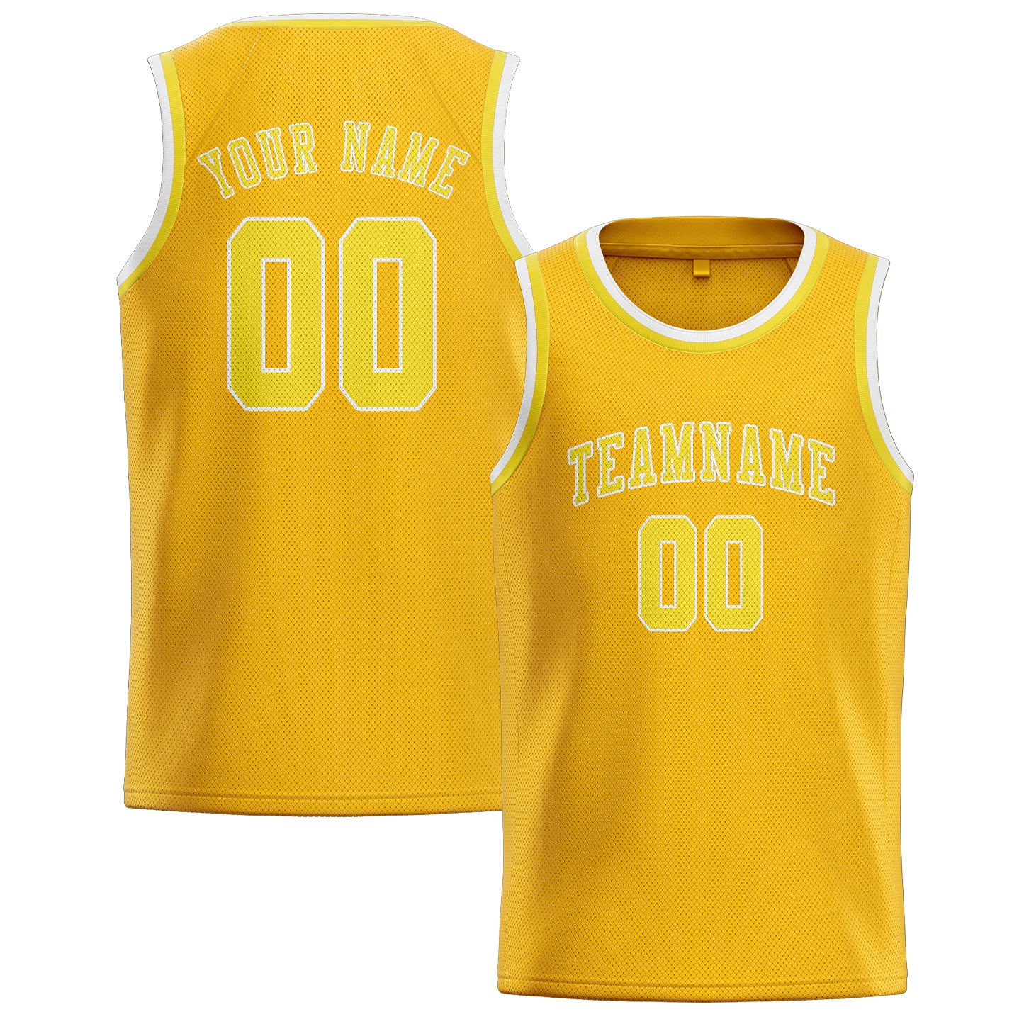Custom Gold Light Yellow Basketball Jersey