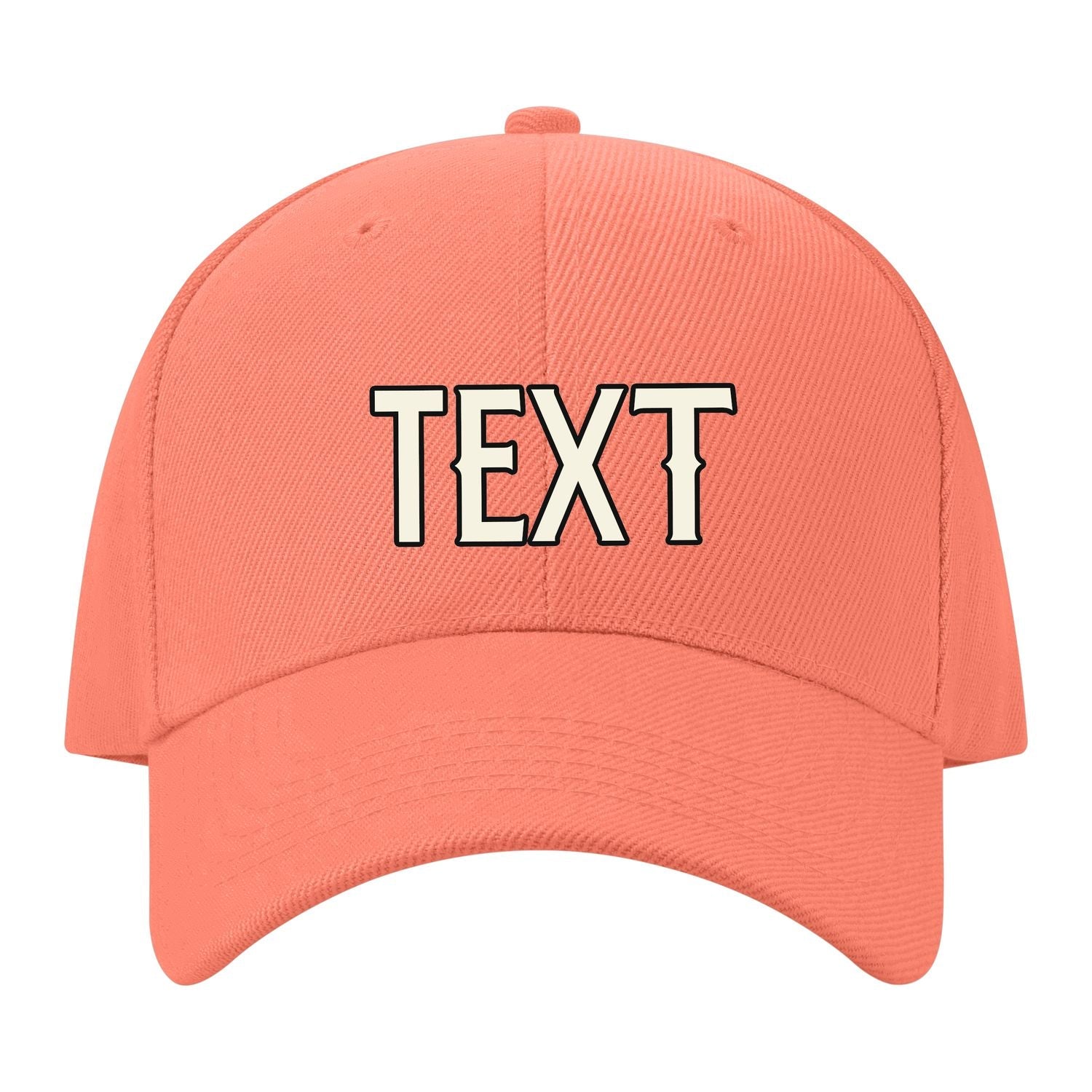 Custom Coral Pink Light Purple Hat 31B21703