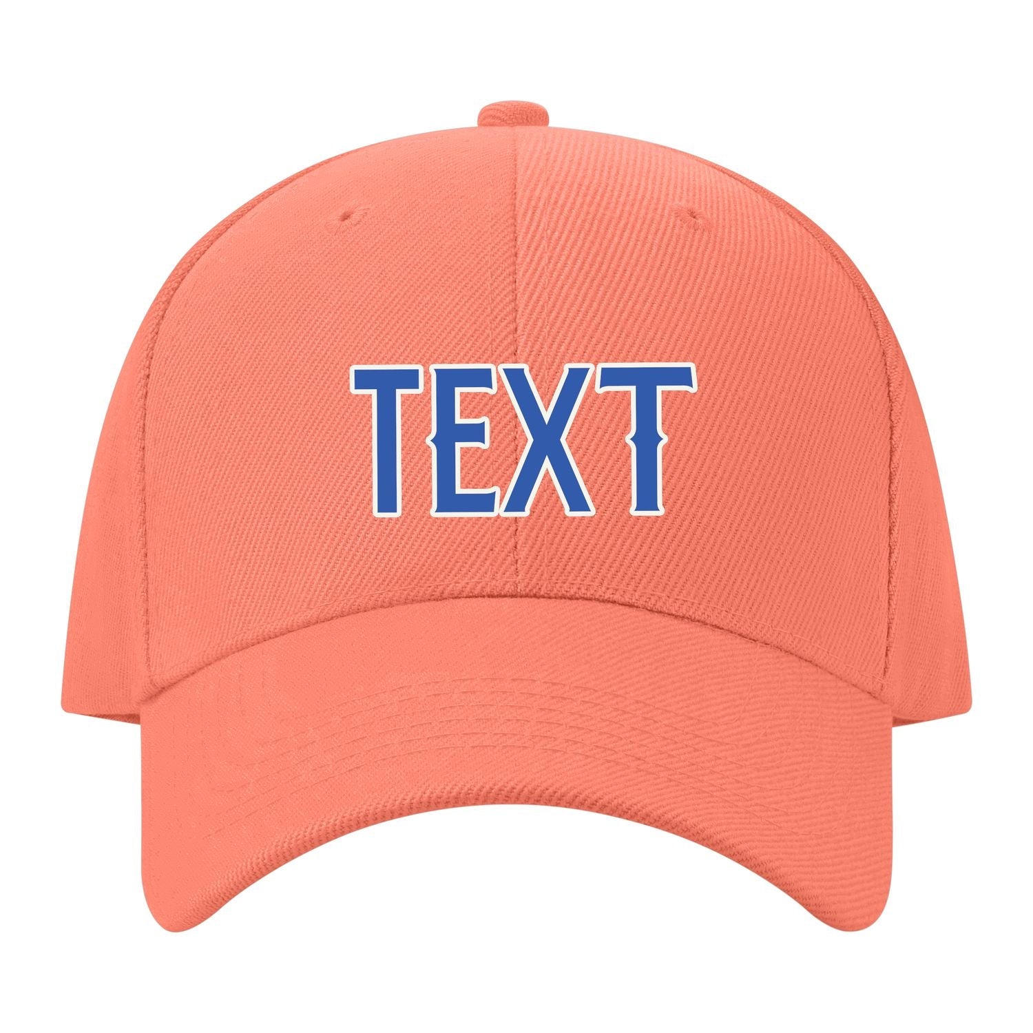 Custom Coral Pink Navy Hat 31B21809