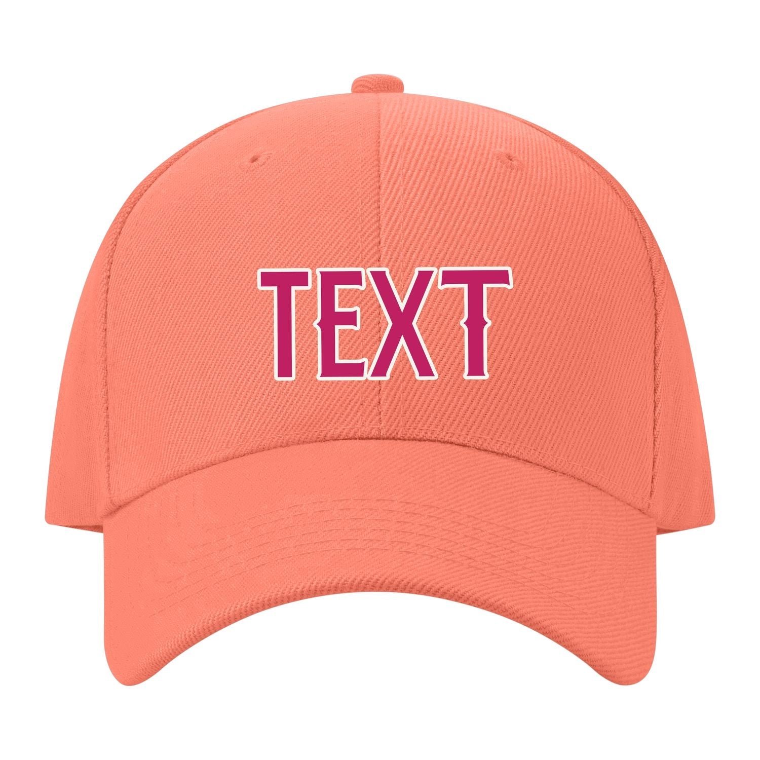 Custom Coral Pink Light Pink Hat 31B21813
