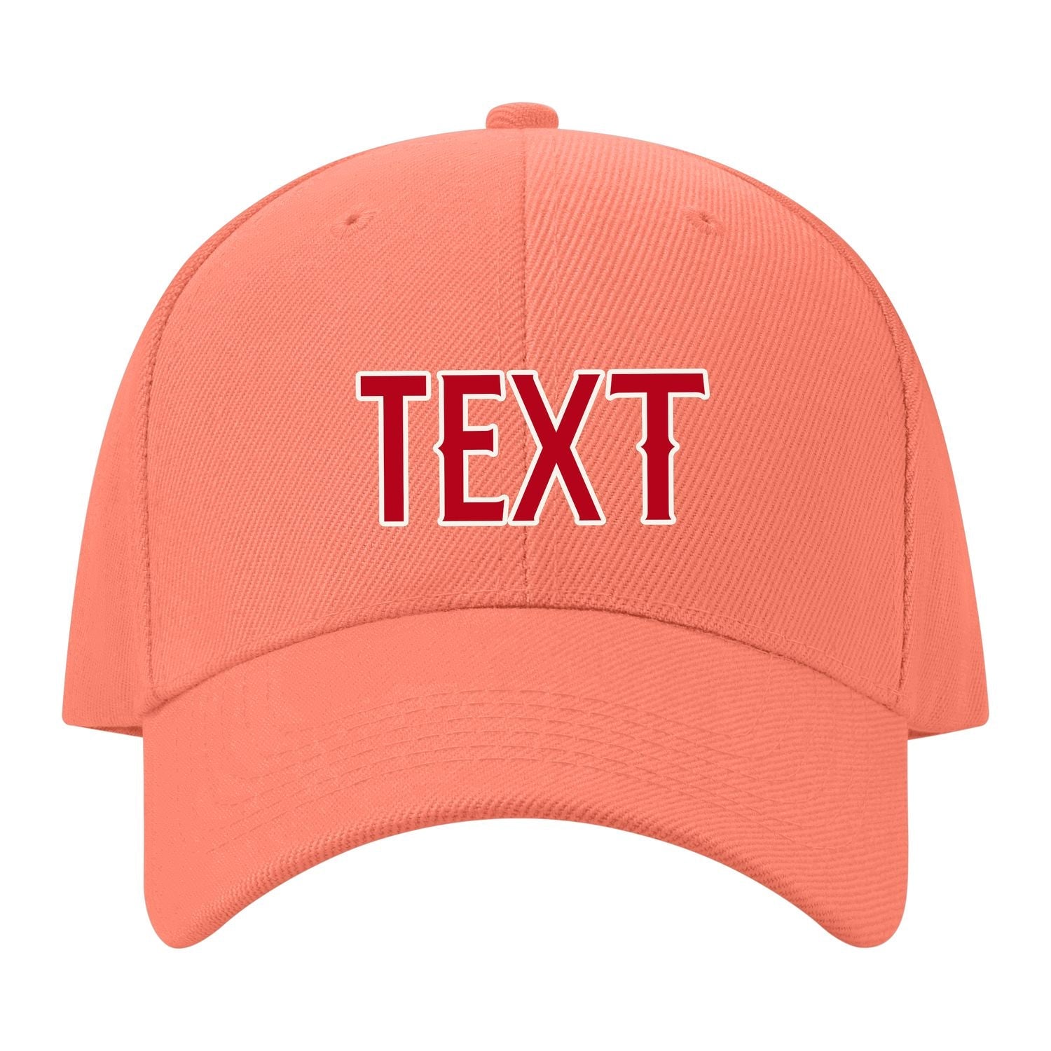 Custom Coral Pink Crimson Red Hat 31B21814