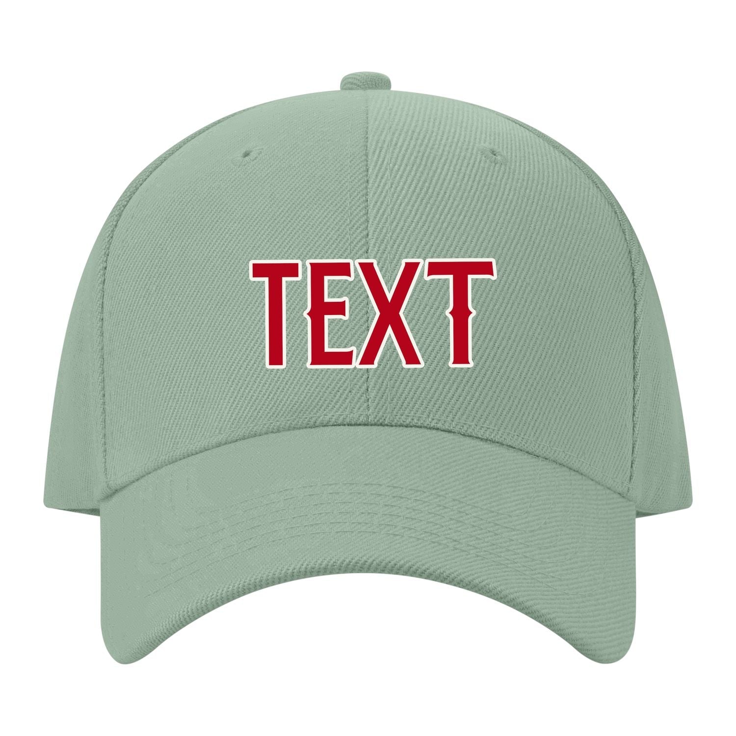 Custom Ash Green Crimson Red Hat 32B21814
