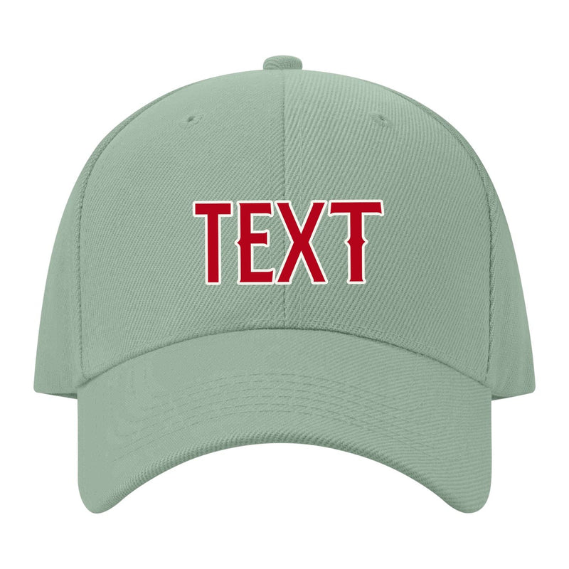 Custom Ash Green Crimson Red Hat 32B21814