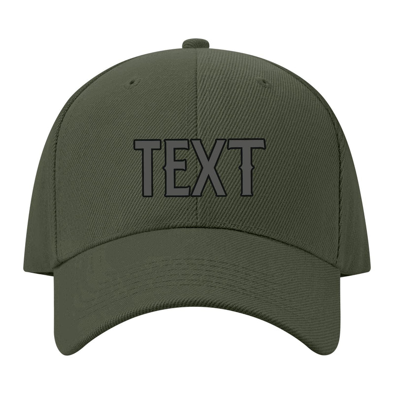 Custom Dark Green Orange Hat 34B21720