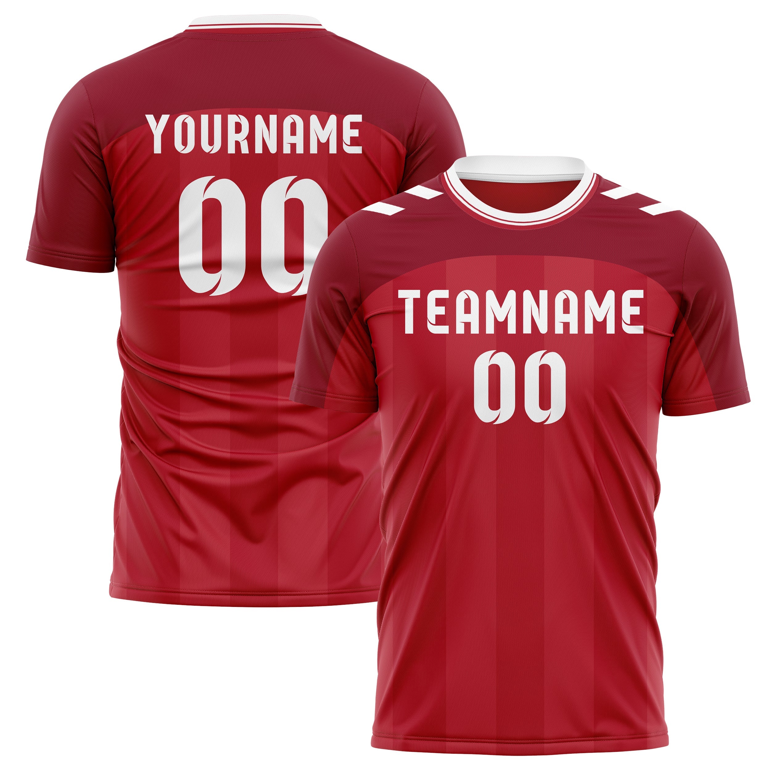 Denmark Home Inspired Football Jersey – Custom Name, Number & Logo