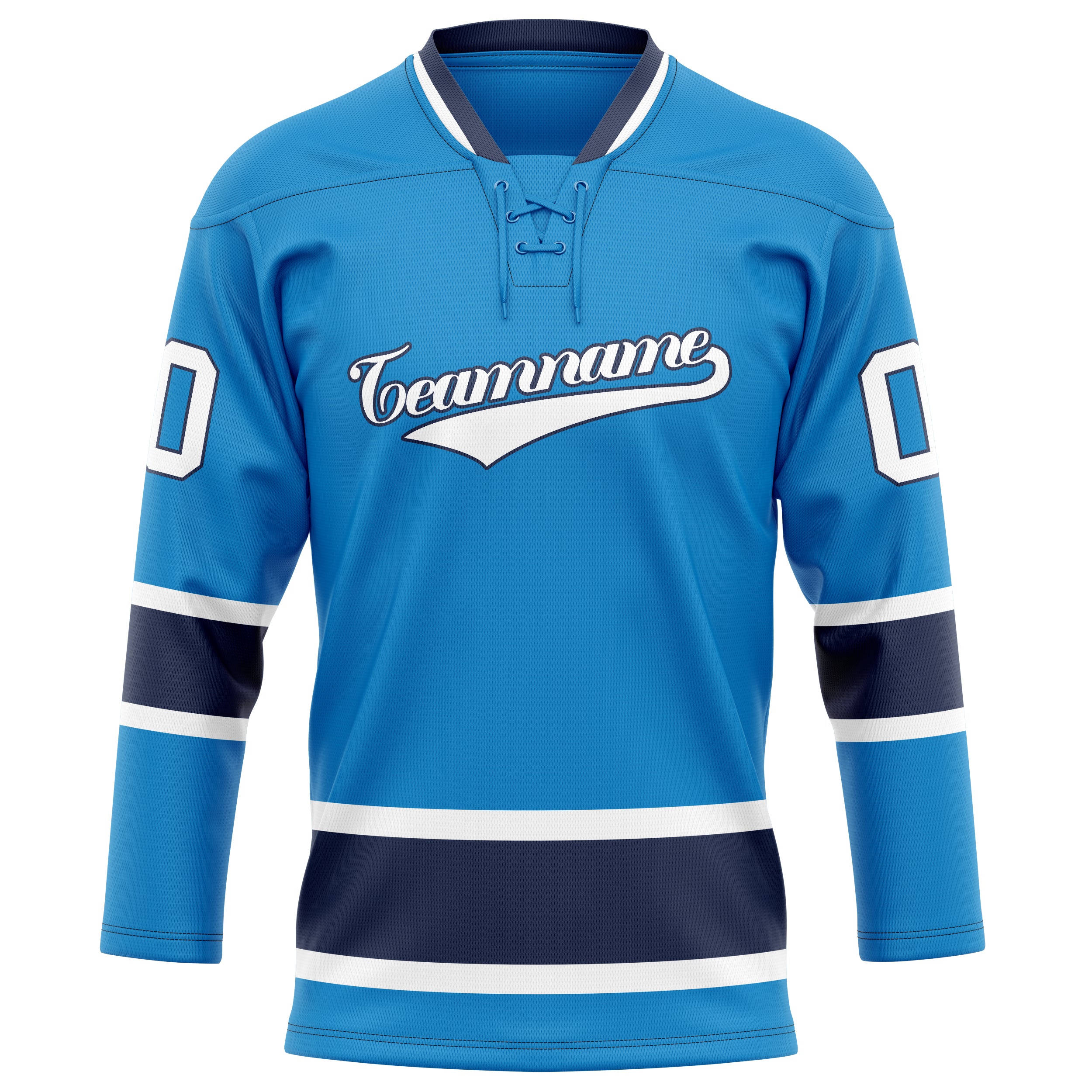 Custom Blue Navy Solid Colour Hockey Jersey