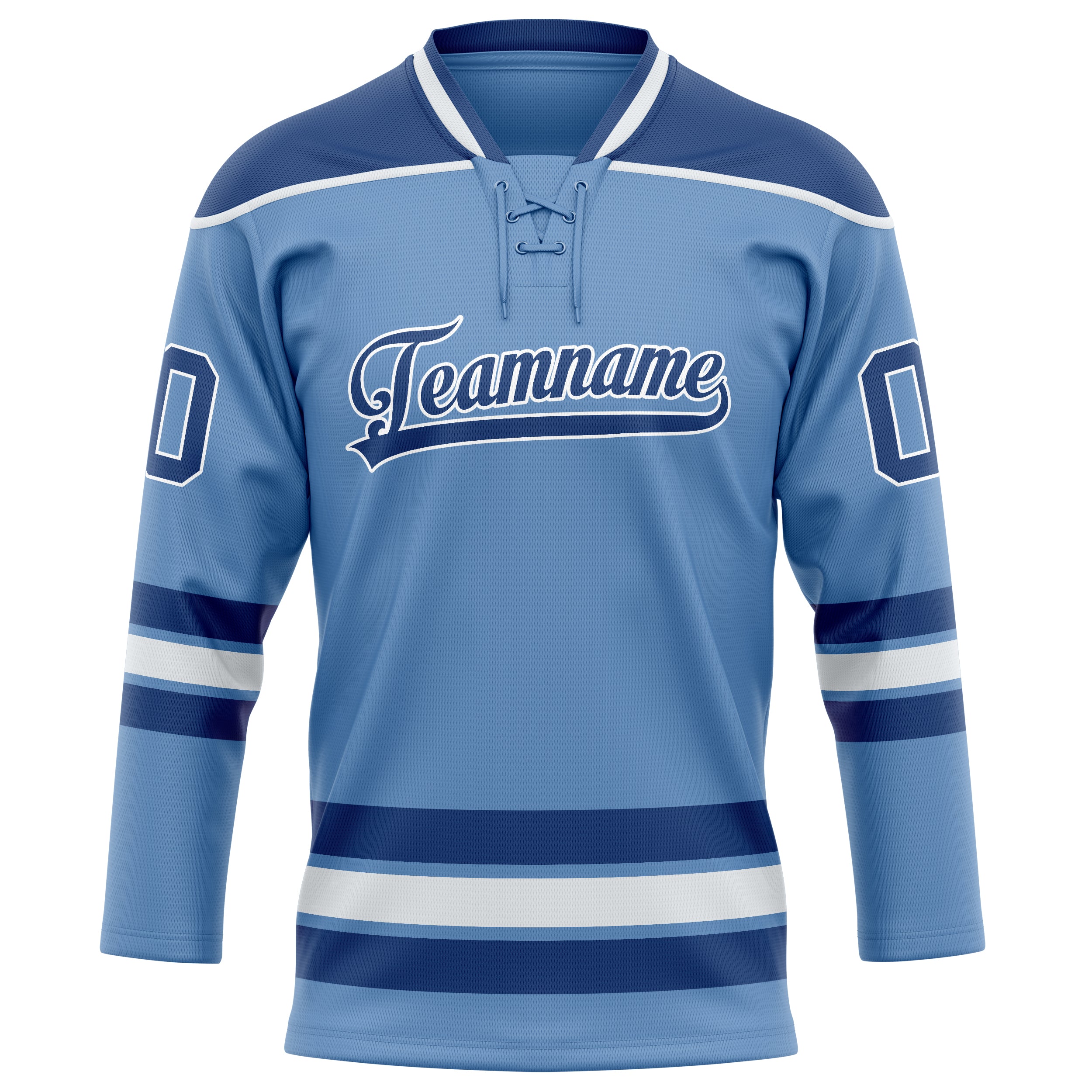 Custom Light Blue Royal Solid Colour Hockey Jersey