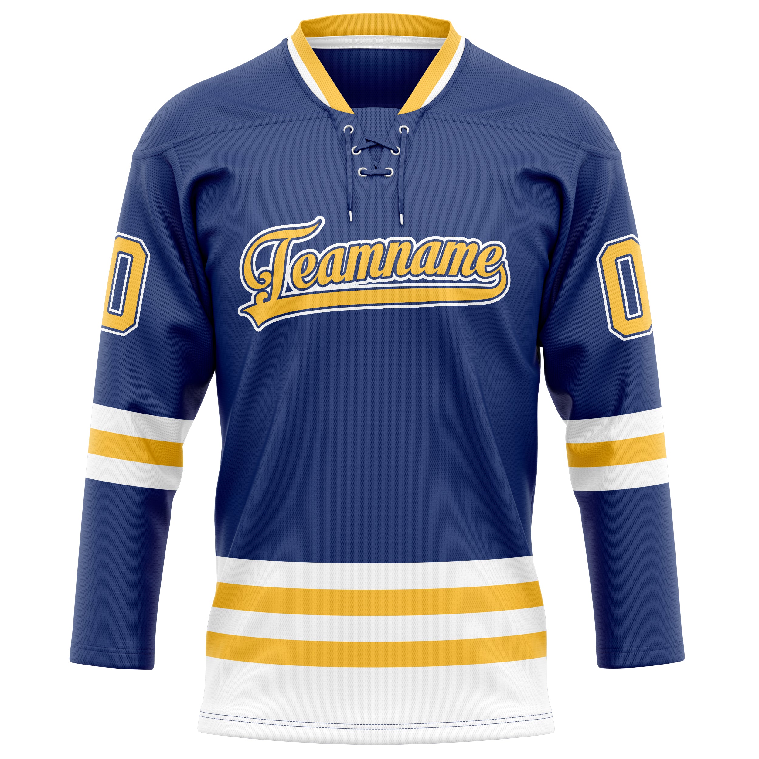 Custom Royal Gold Solid Colour Hockey Jersey