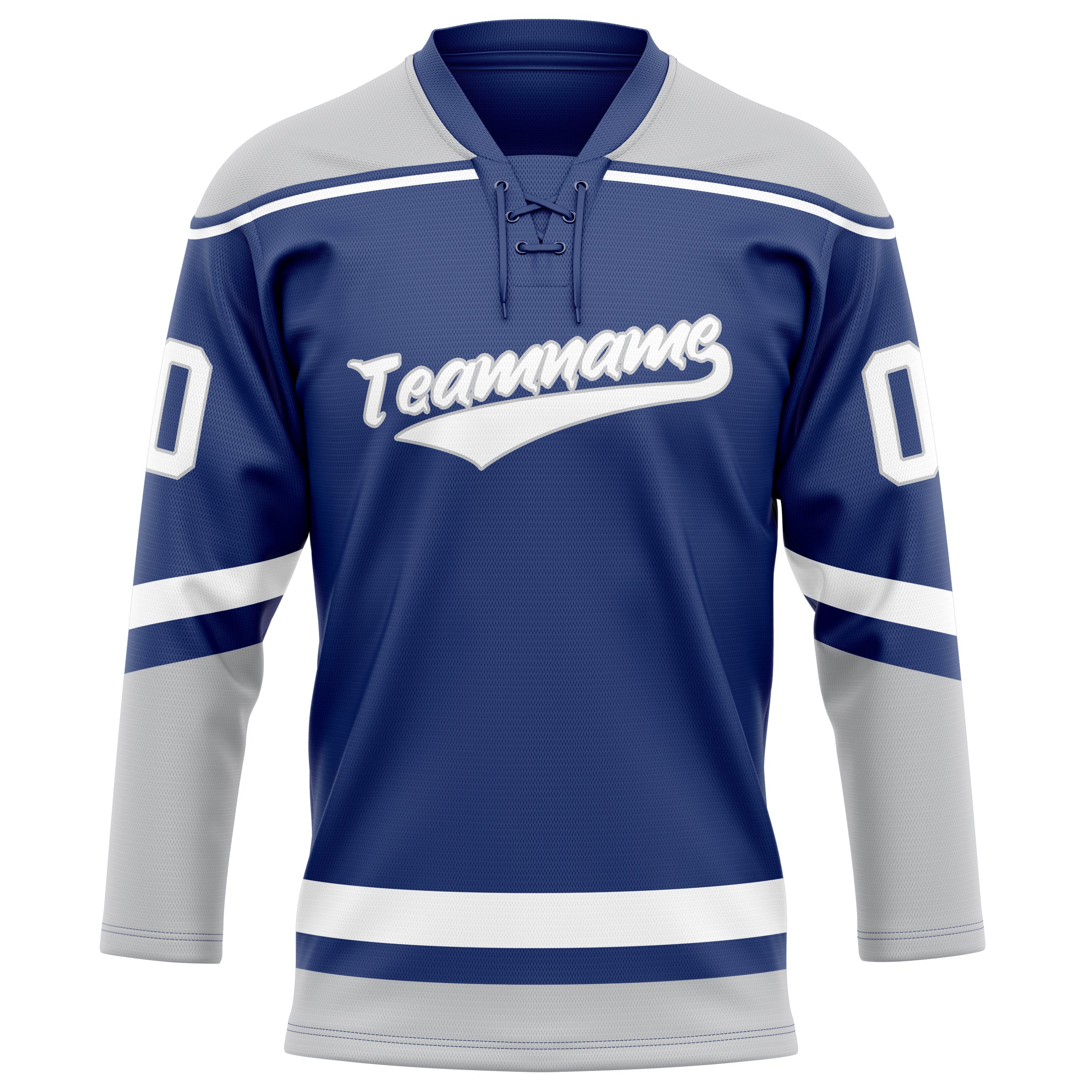 Custom Royal Gray Solid Colour Hockey Jersey