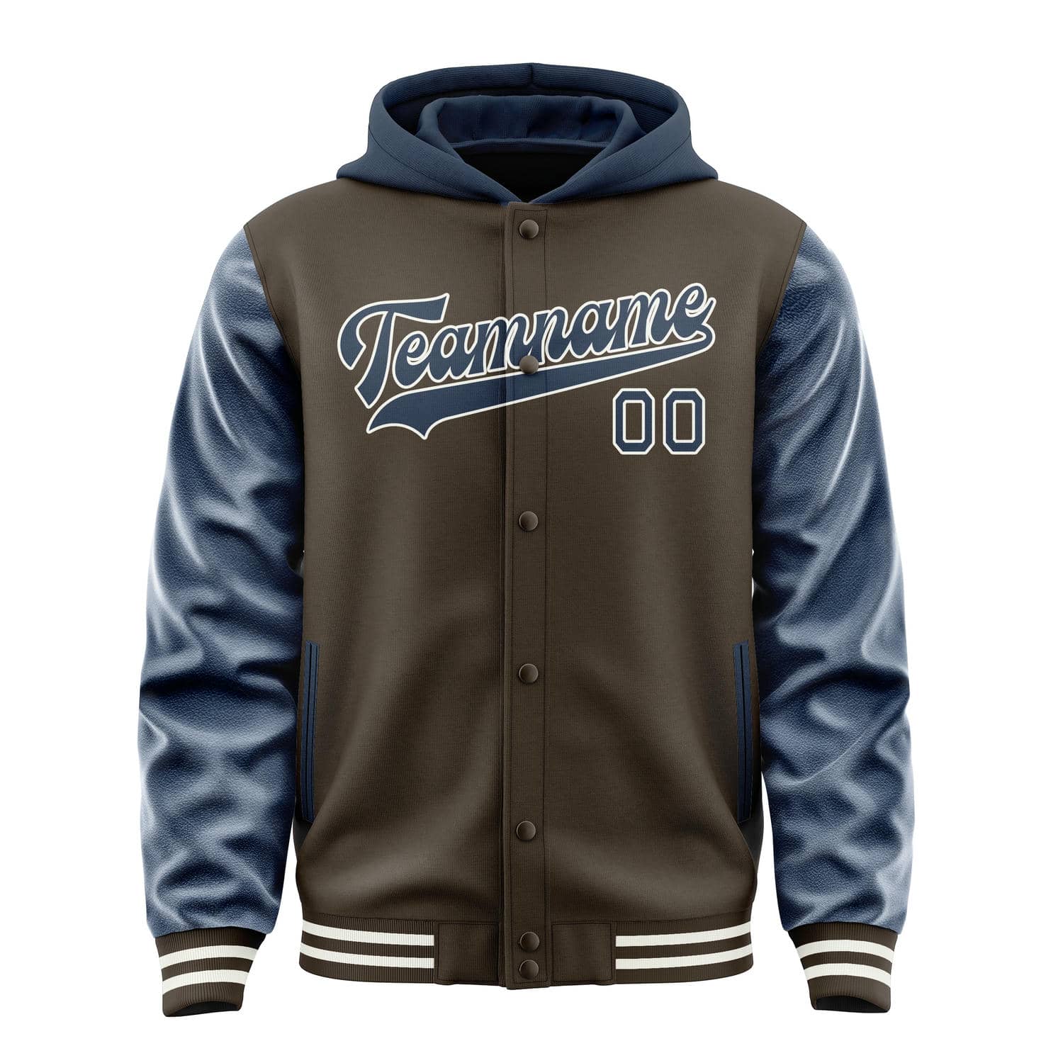 Custom Brown Blue Jacket
