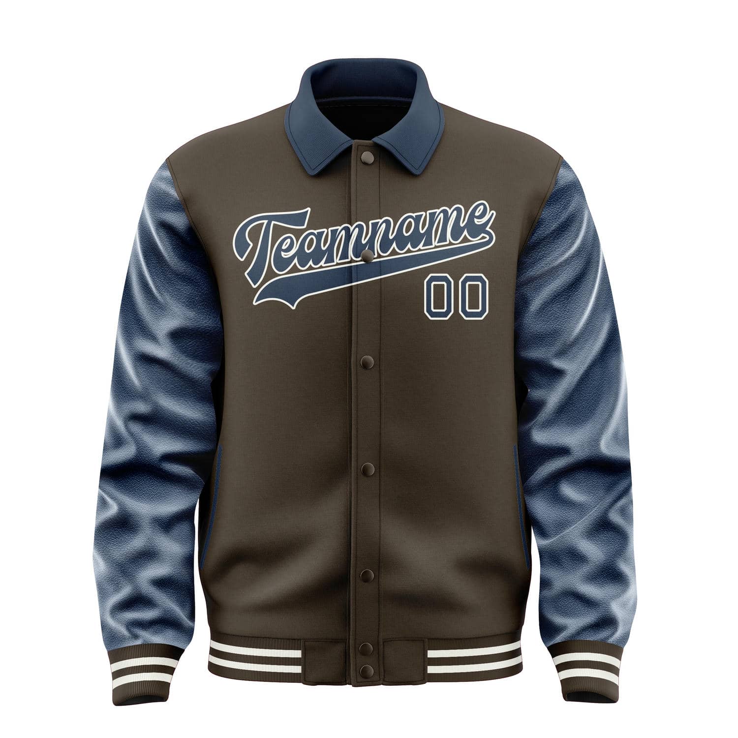 Custom Brown Blue Jacket