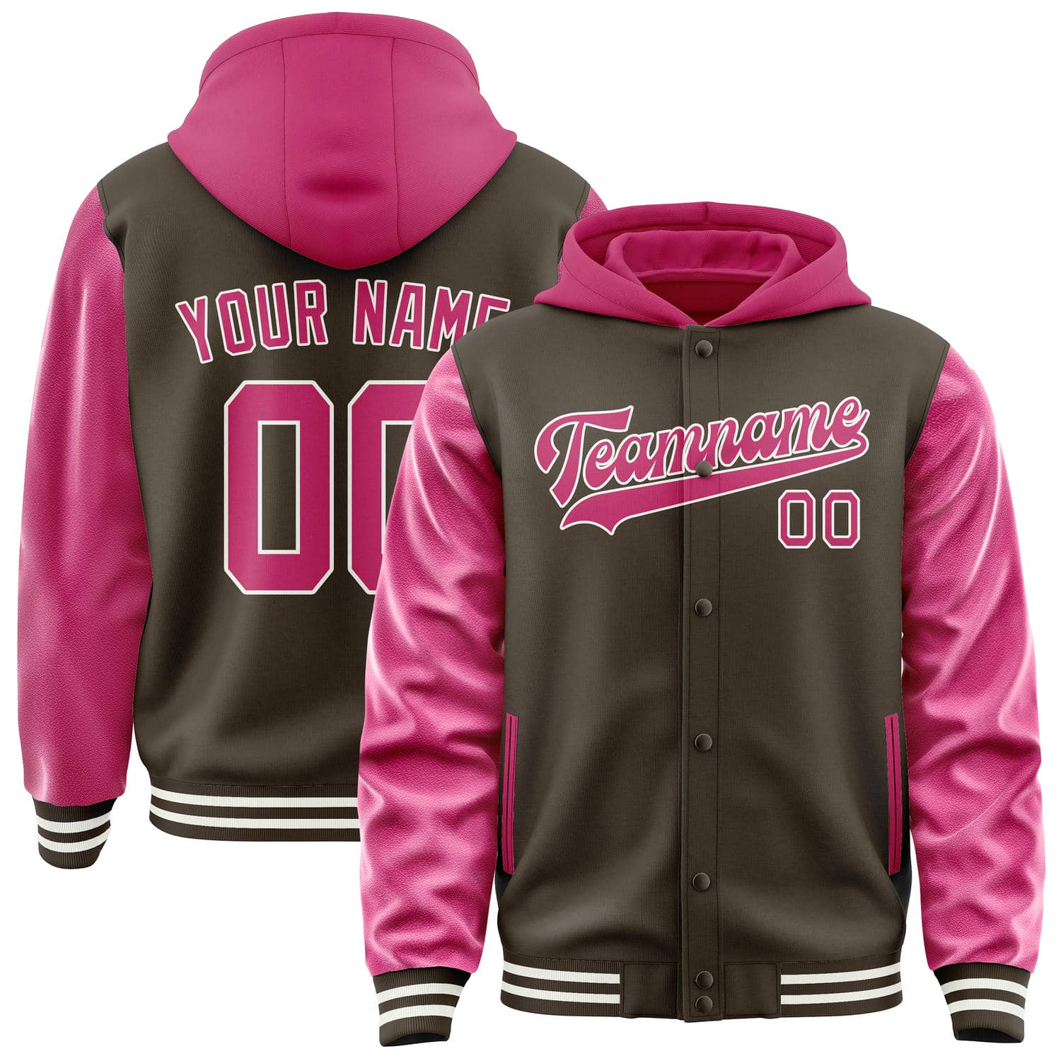 Custom Brown Pink Jacket