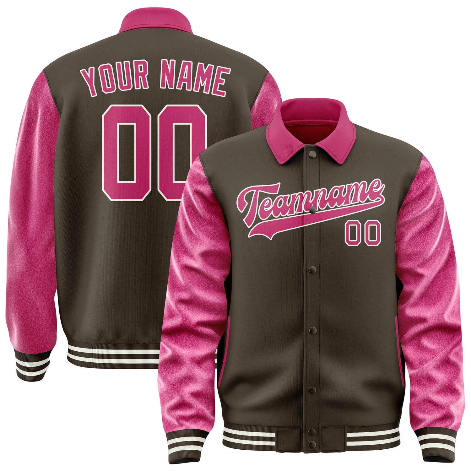 Custom Brown Pink Jacket