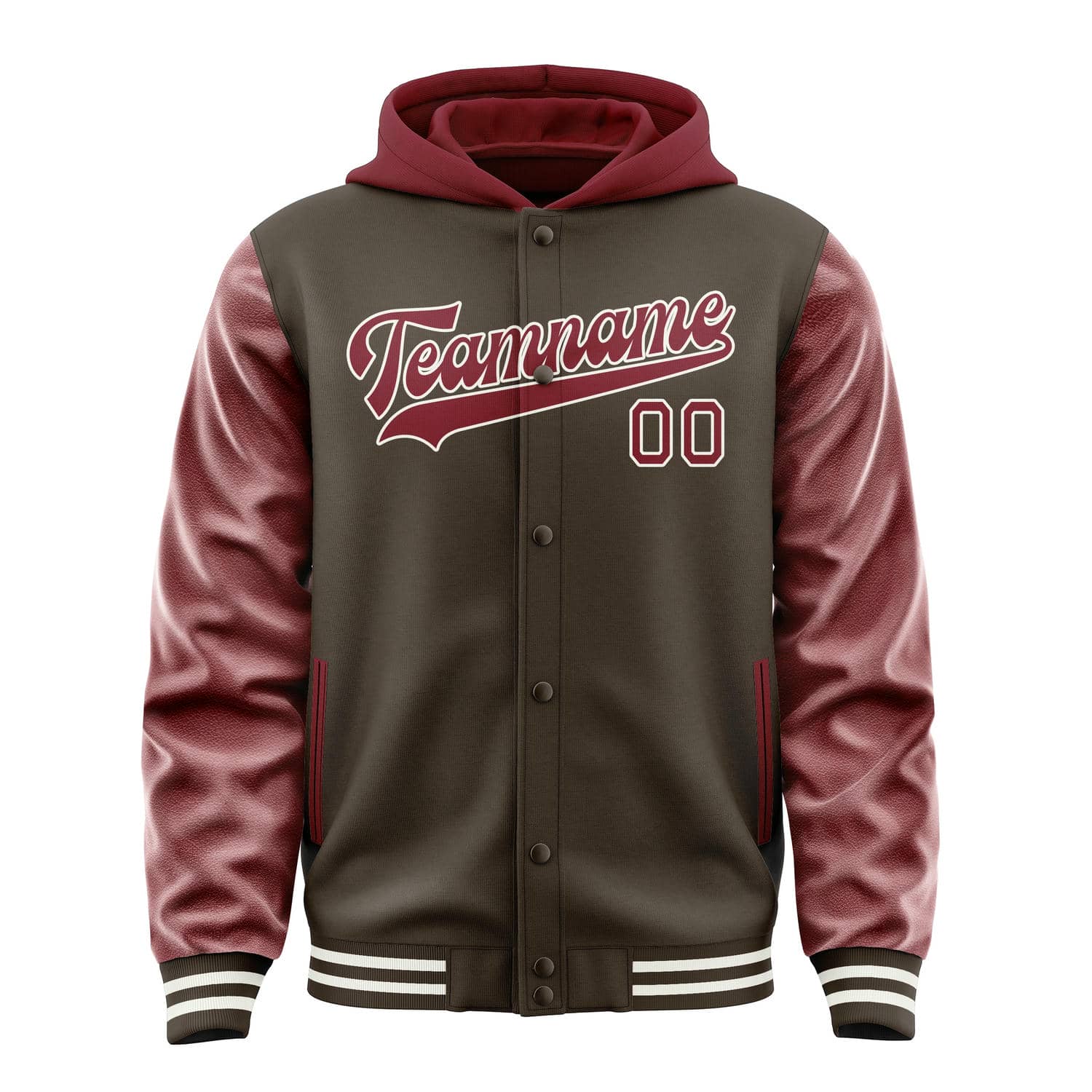 Custom Brown Crimson Red Jacket