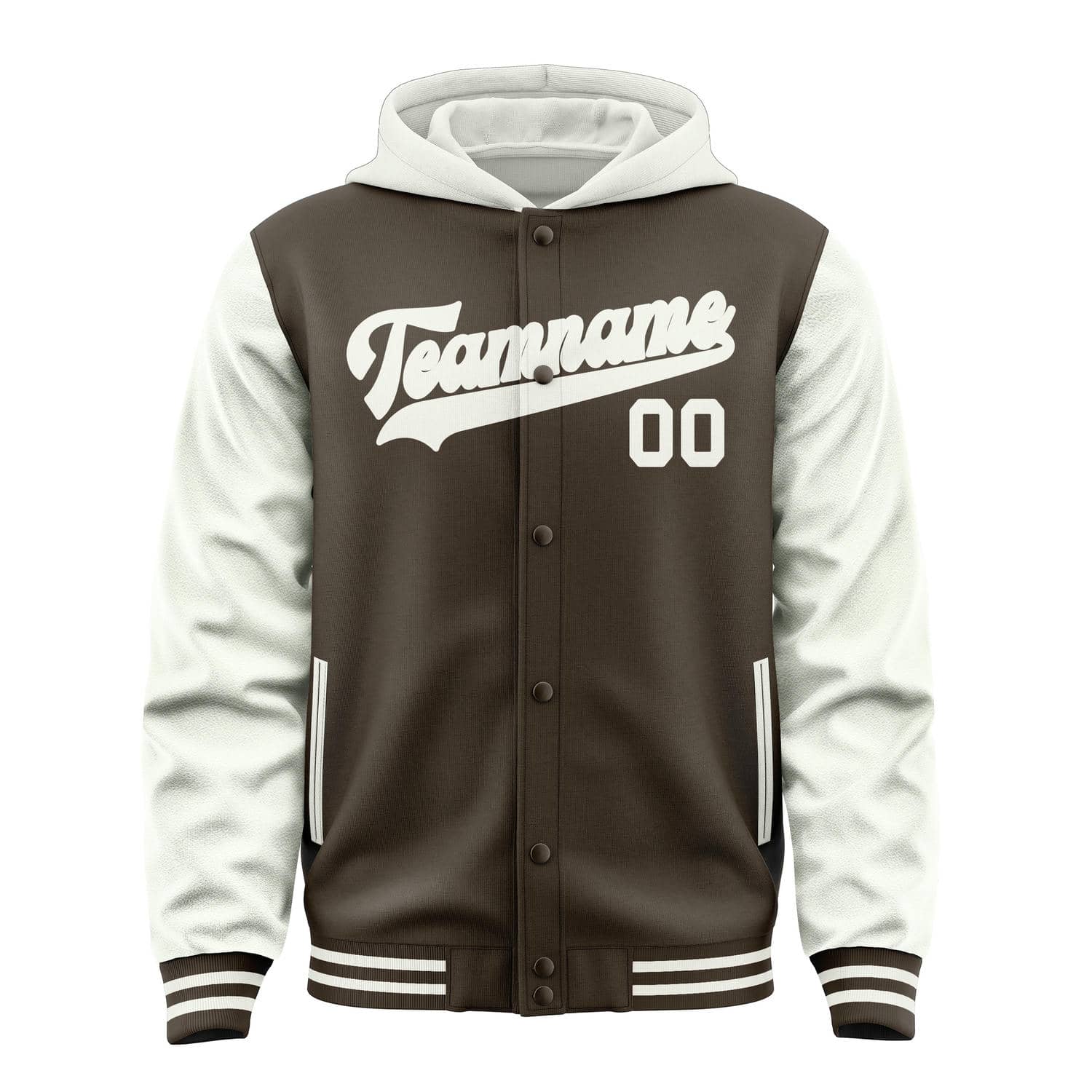 Custom Brown White Jacket