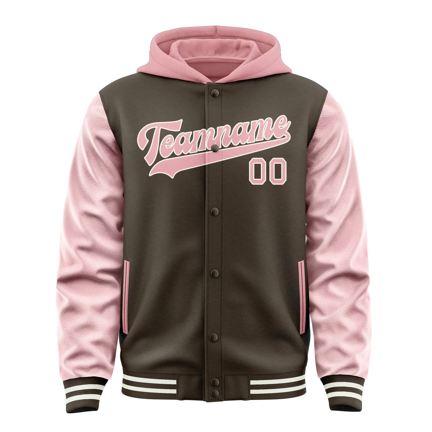 Custom Brown Light Pink Jacket