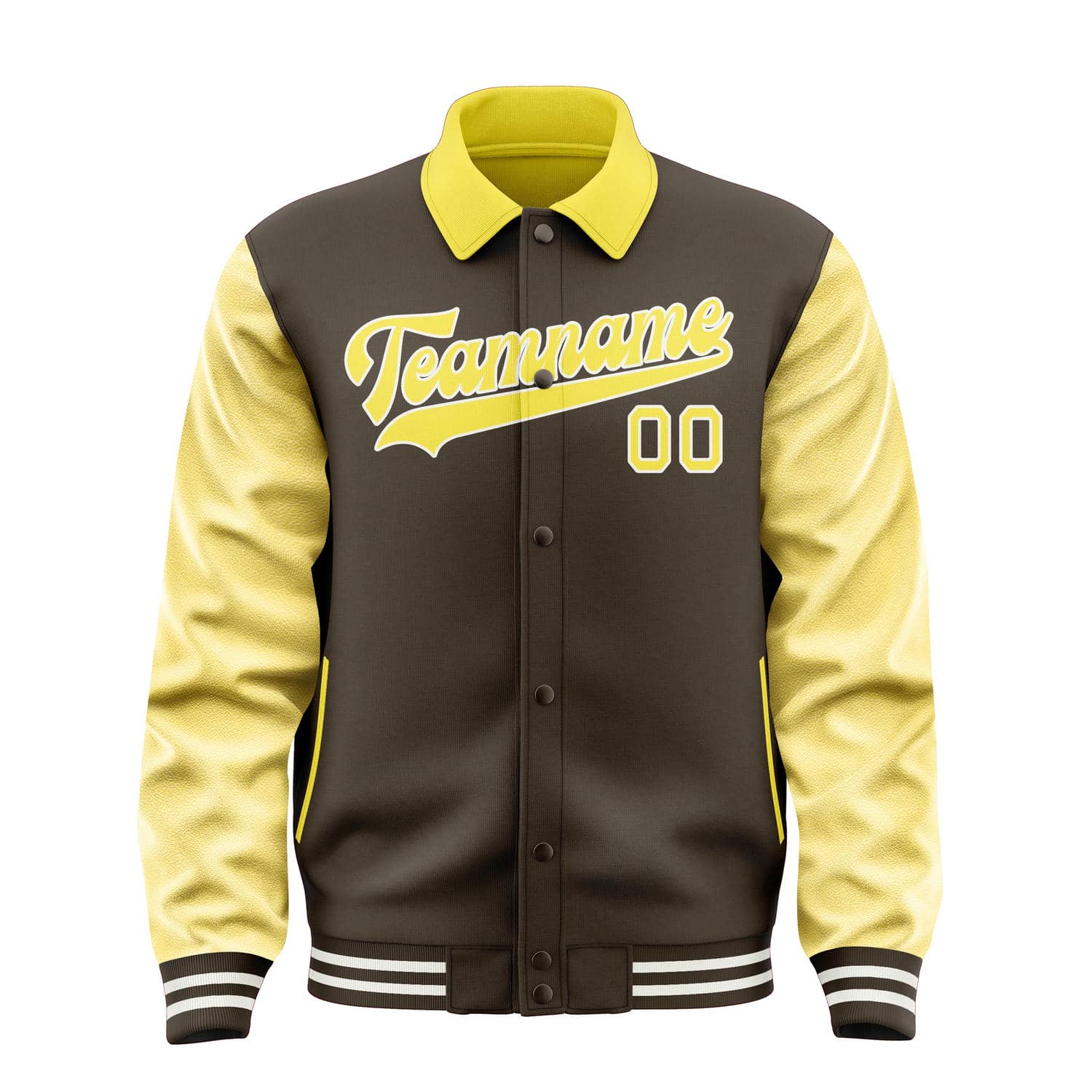 Custom Brown Light Yellow Jacket