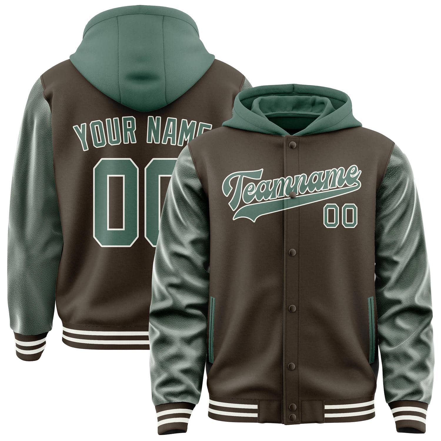 Custom Brown Blue Green Jacket