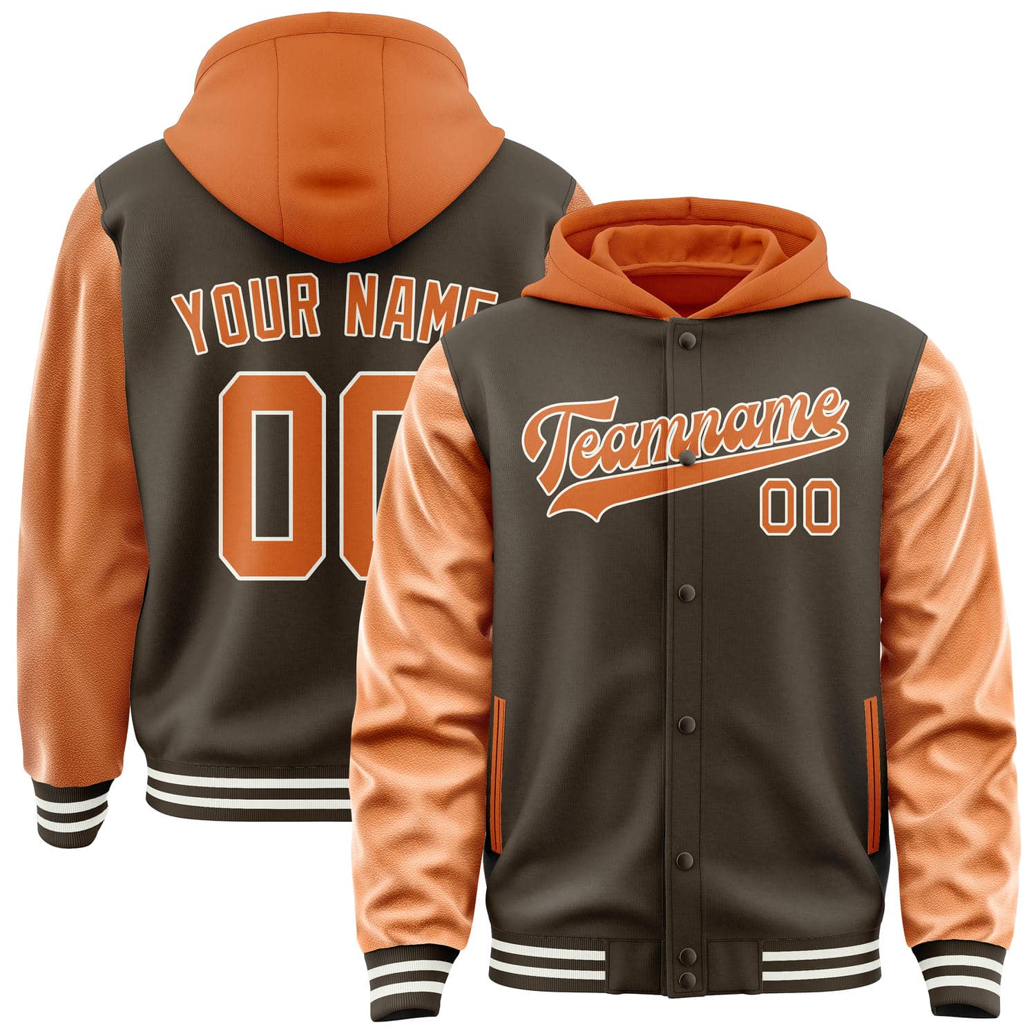 Custom Brown Orange Jacket