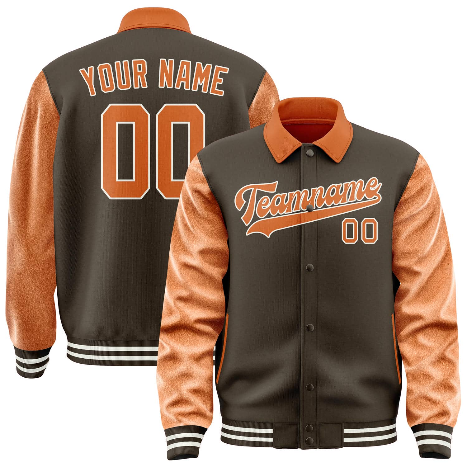 Custom Brown Orange Jacket
