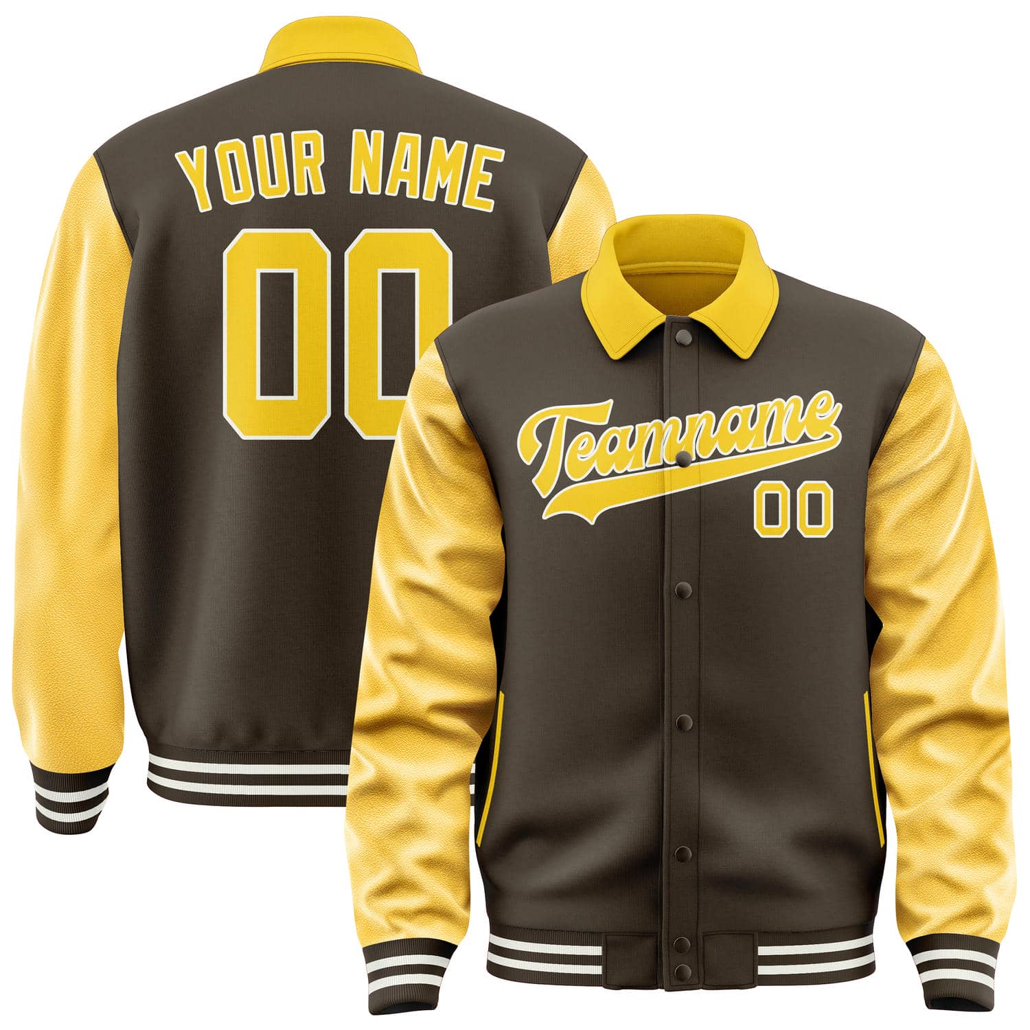 Custom Brown Gold Jacket