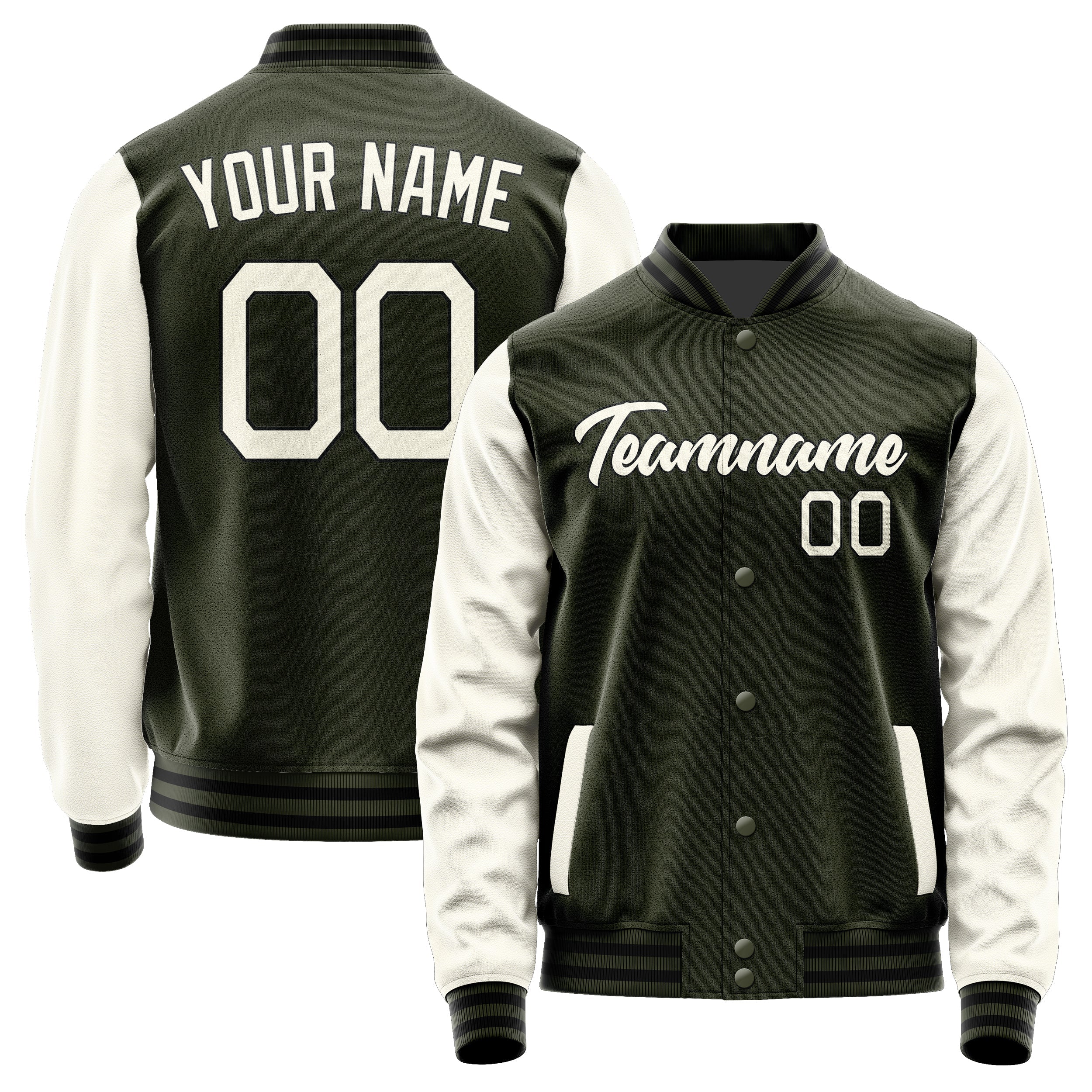 Custom Olive Cream Jacket JA0202030217B21703