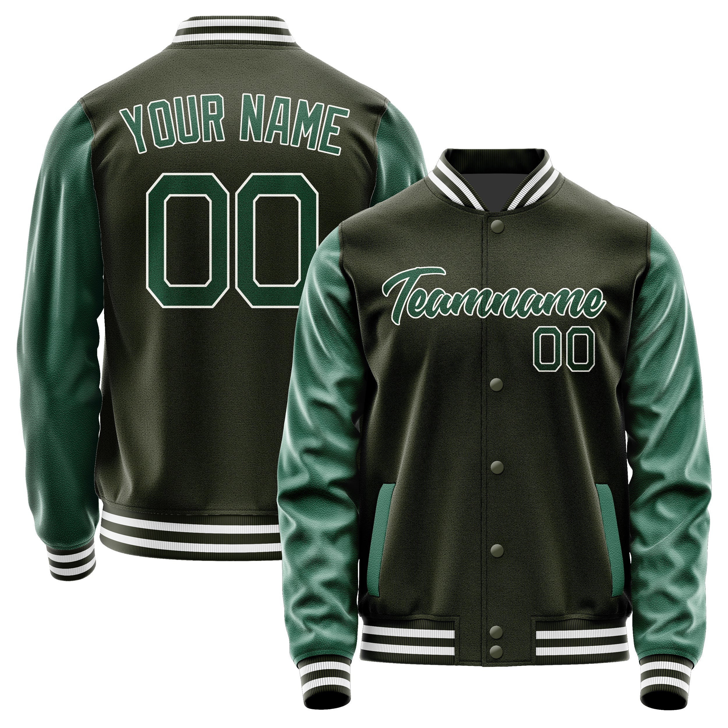 Custom Olive Green Jacket JA0202050218B21805