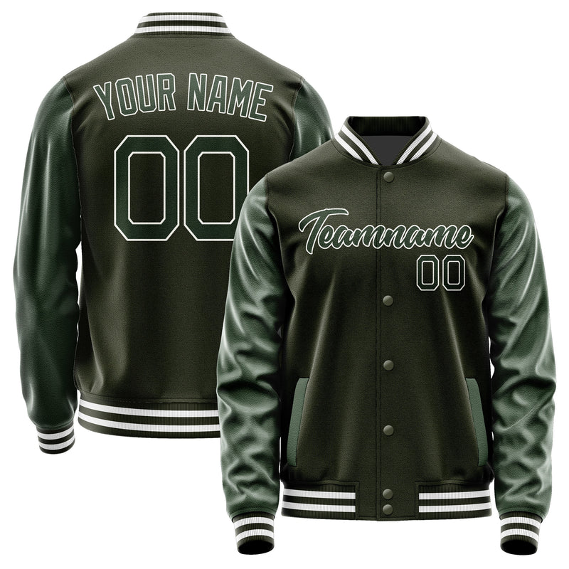 Custom Olive Dark Green Jacket JA0202060218B21806