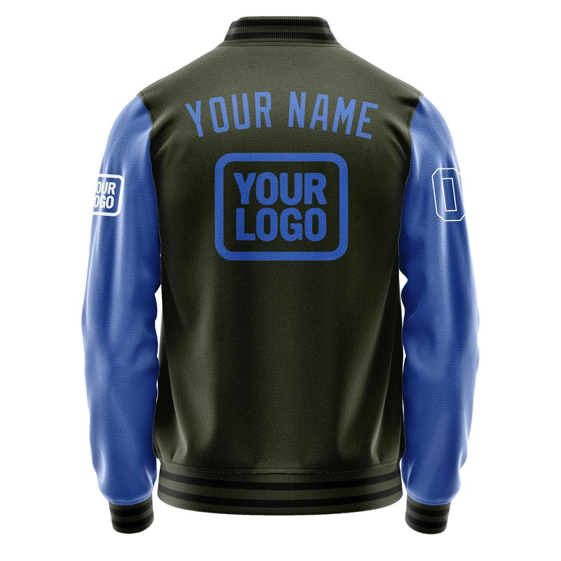 Custom Olive Sky Blue Jacket JA020209021718090918