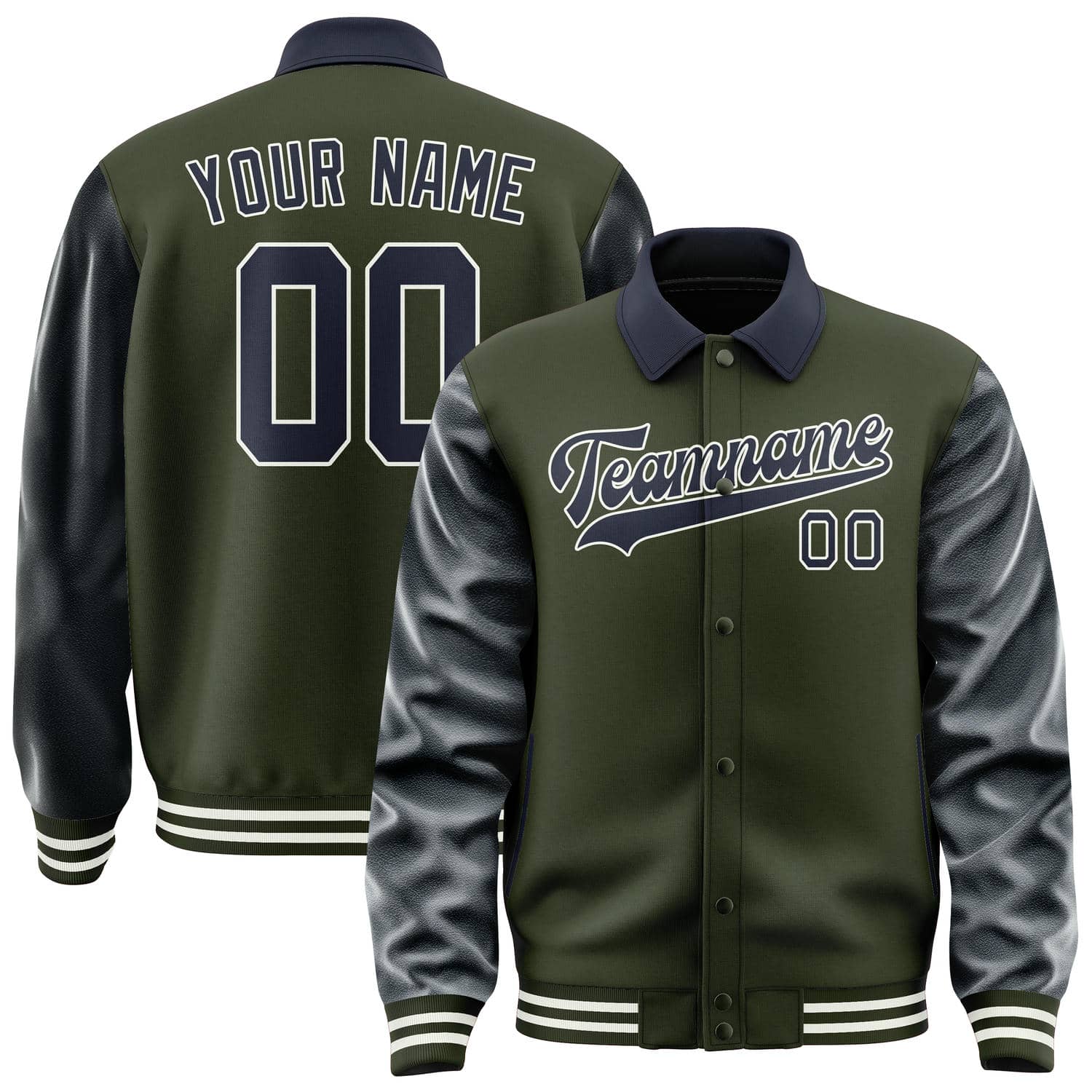 Custom Olive Navy Jacket