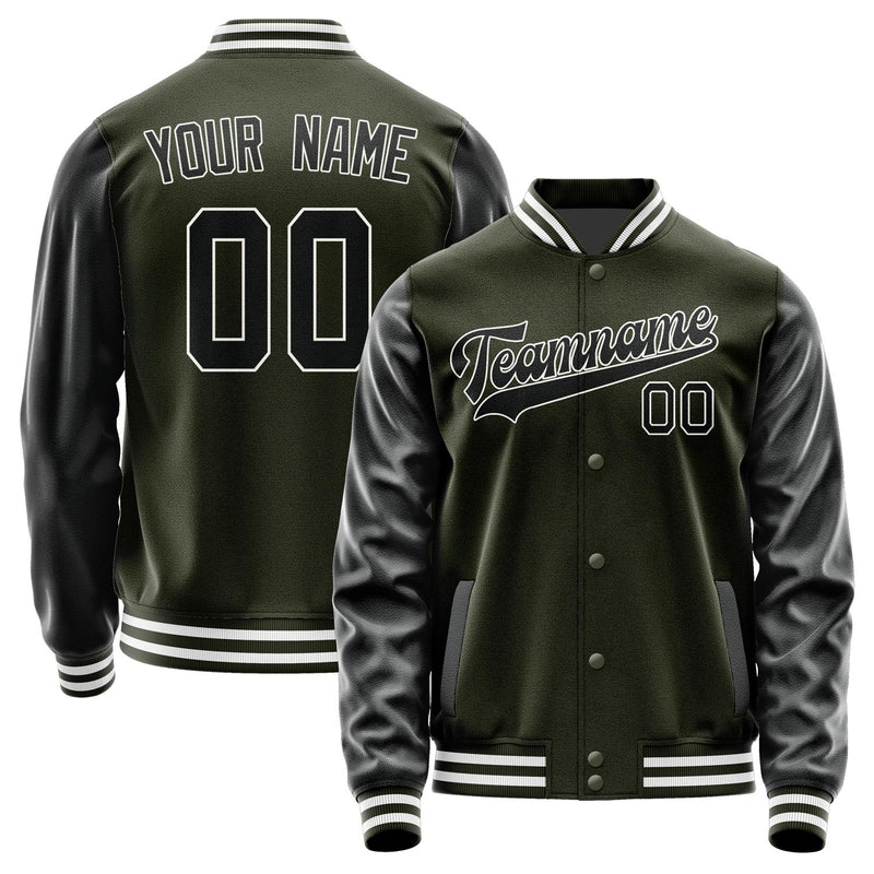 Custom Olive Black Jacket JA0202170218B31817