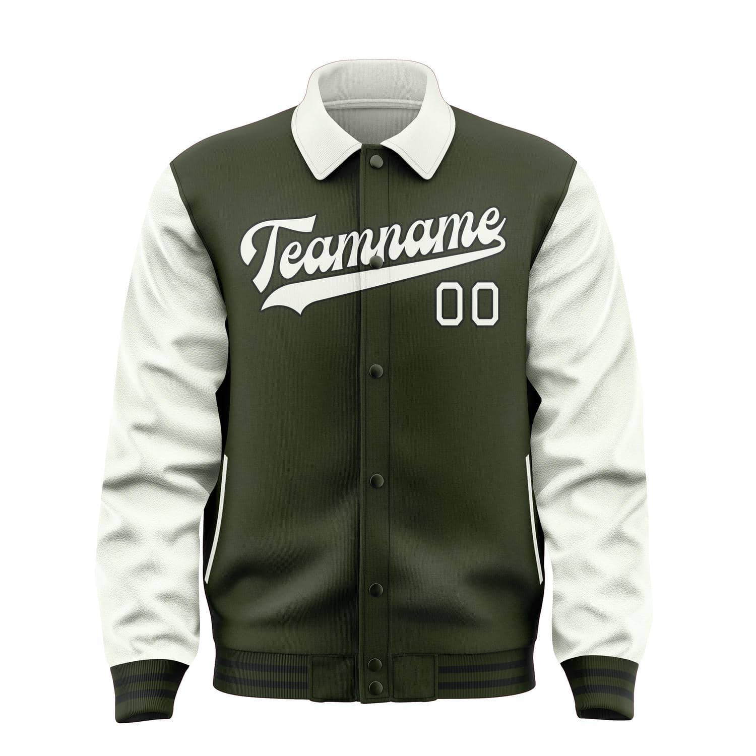 Custom Olive White Jacket