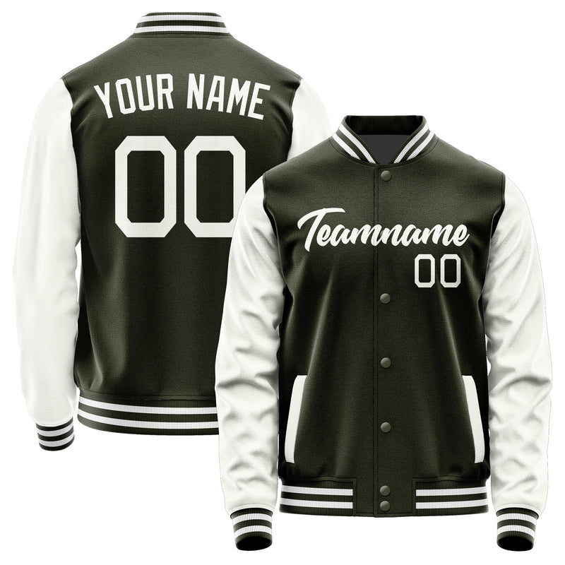 Custom Olive White Jacket JA0202180218B21818