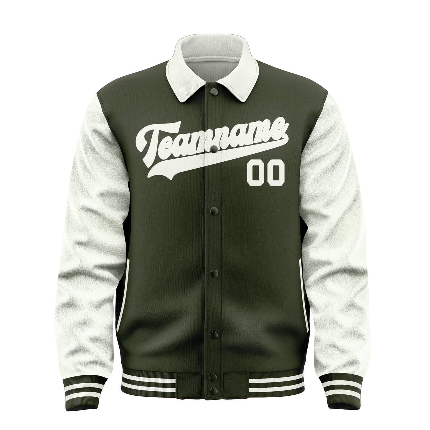 Custom Olive White Jacket