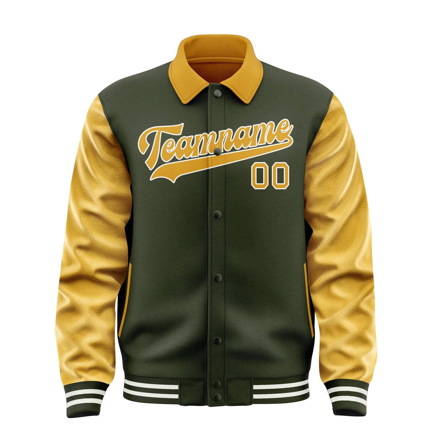 Custom Olive Yellow Jacket