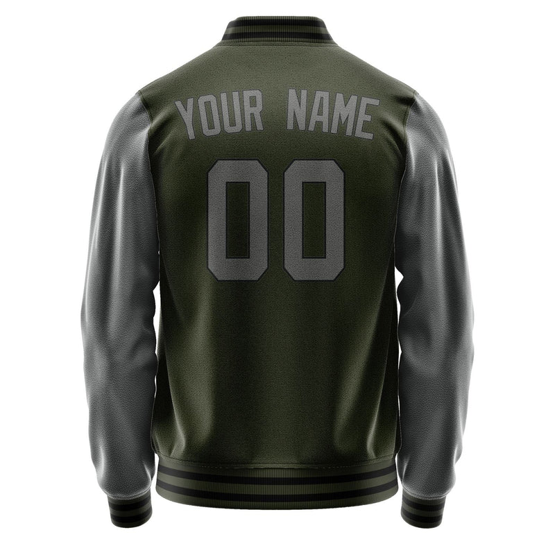 Custom Olive Dark Grey Jacket JA0202200217B31720