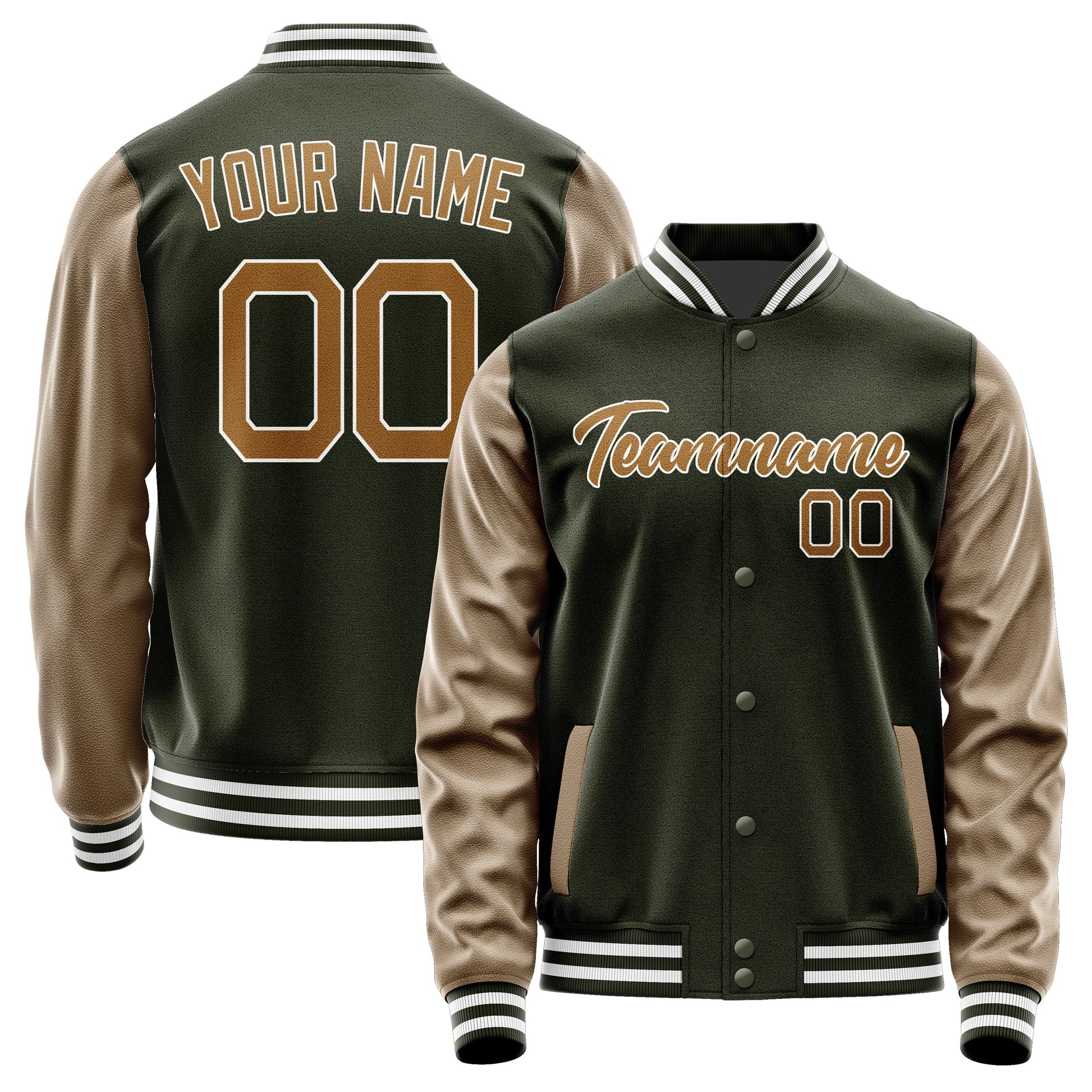 Custom Olive Khaki Jacket JA0202220218B21822