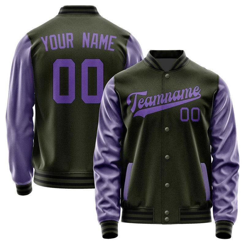 Custom Olive Light Purple Jacket JA0202230217B31723