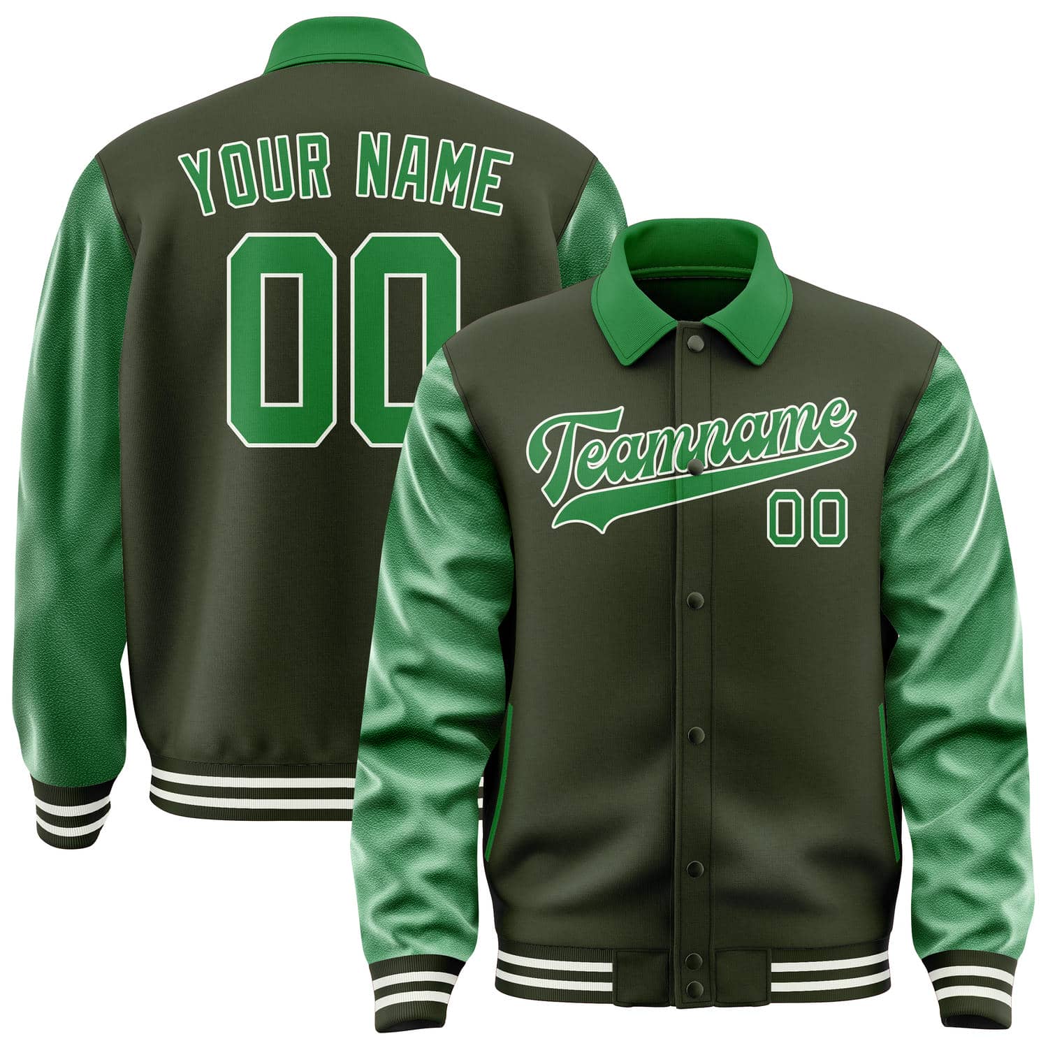 Custom Olive Emerald Green Jacket
