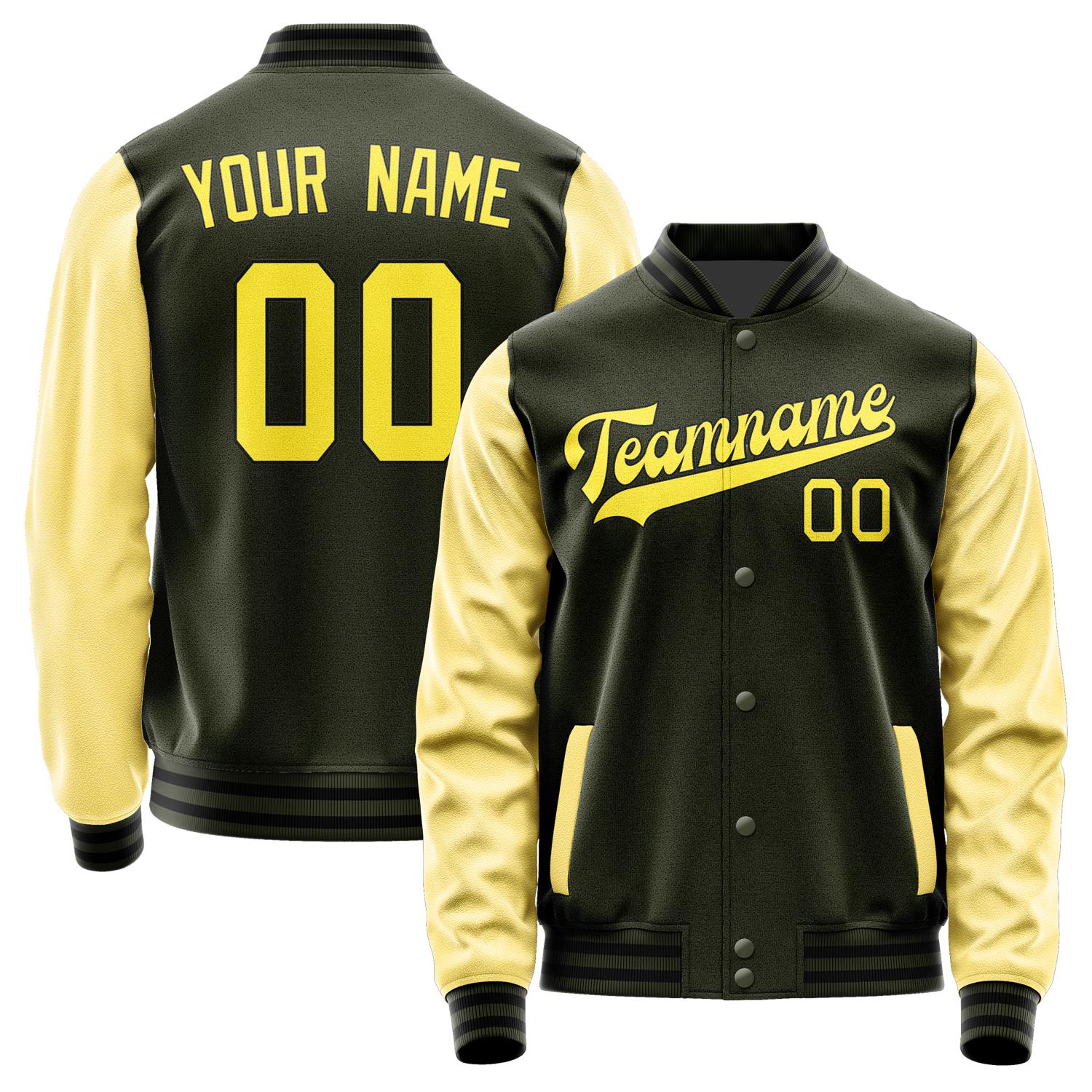 Custom Olive Light Yellow Jacket JA0202260217B31726