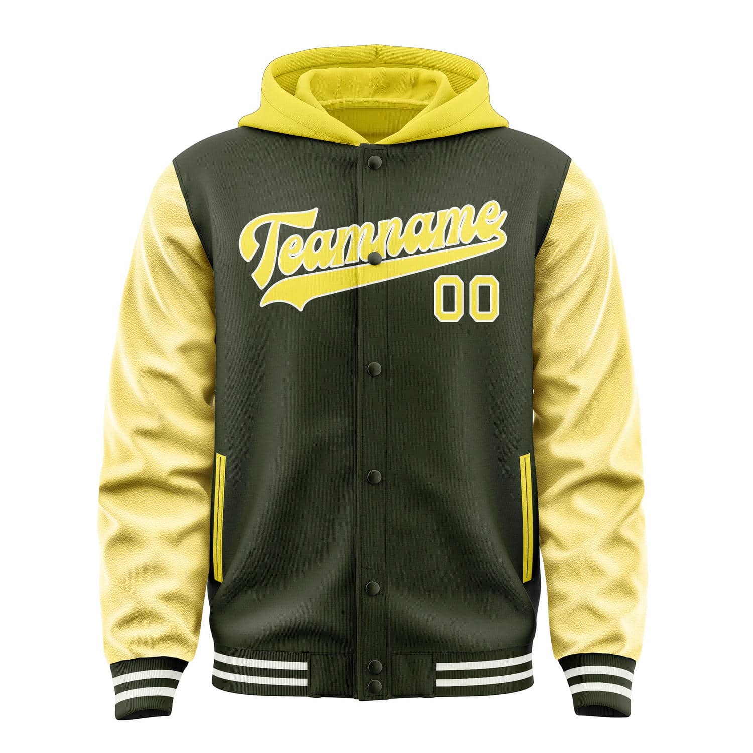 Custom Olive Light Yellow Jacket