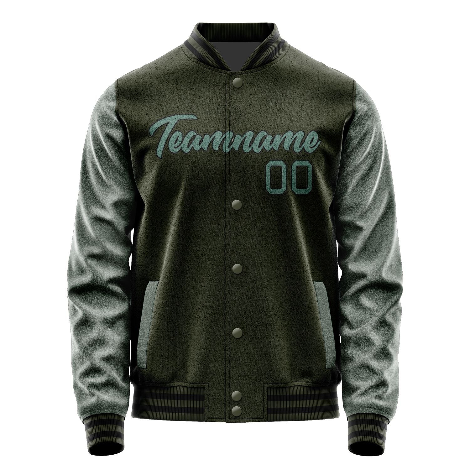 Custom Olive Blue Green Jacket JA0202270217B21727