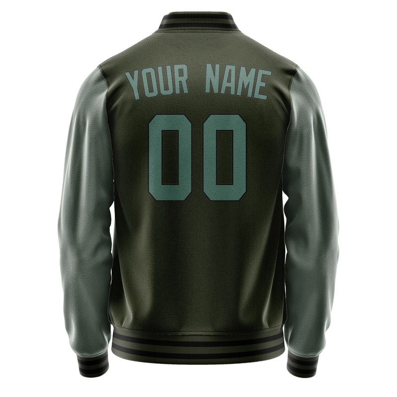 Custom Olive Blue Green Jacket JA0202270217B31727