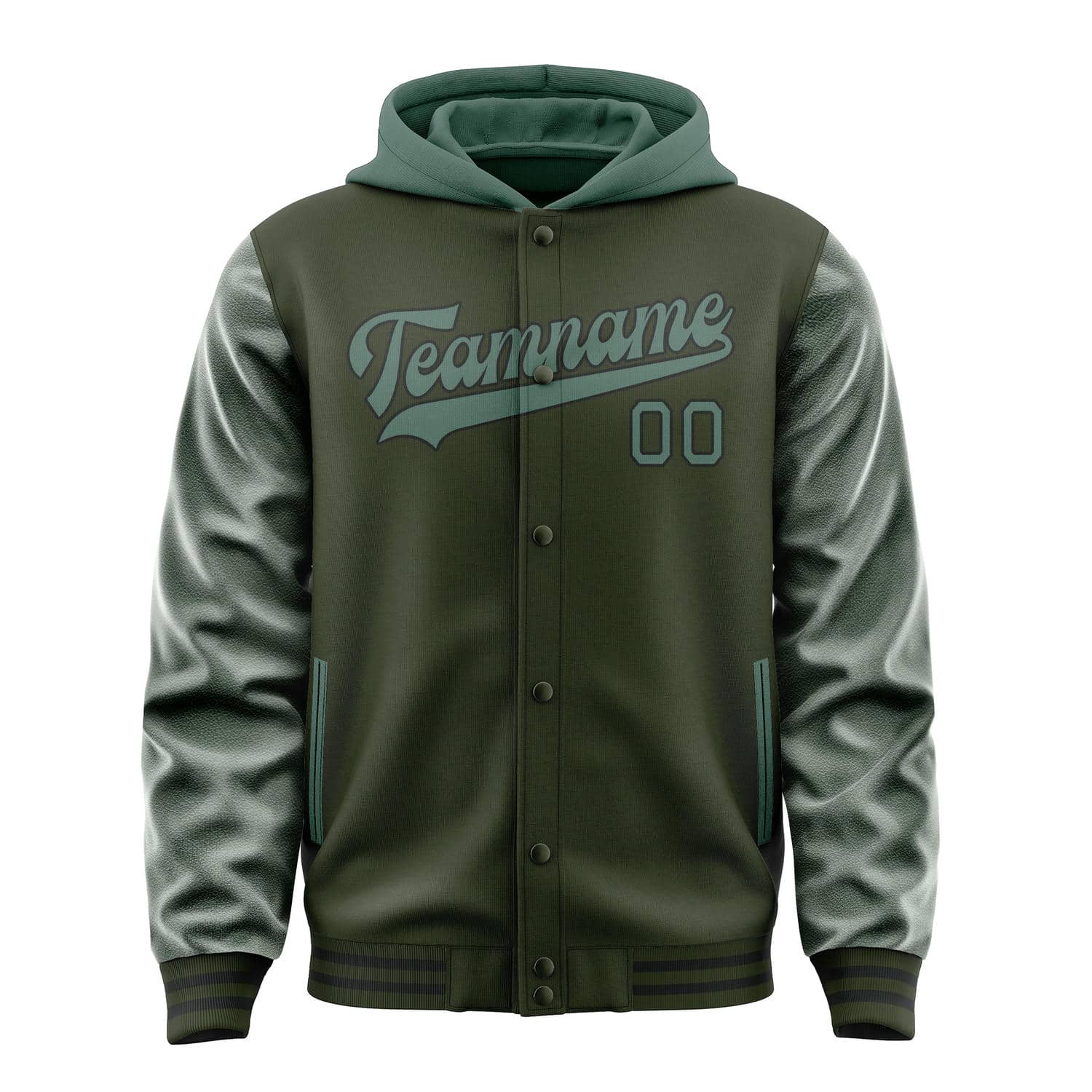 Custom Olive Blue Green Jacket