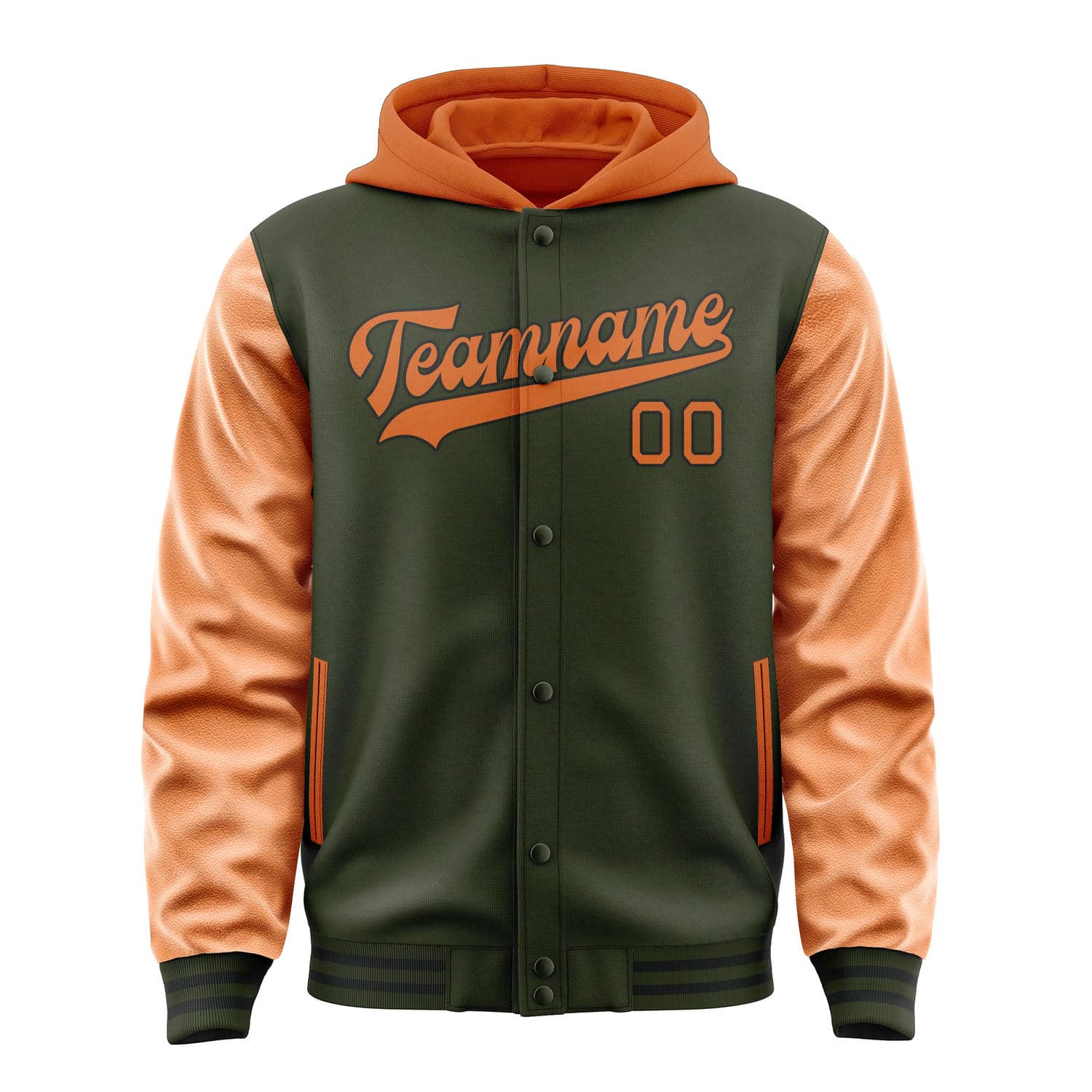 Custom Olive Orange Jacket
