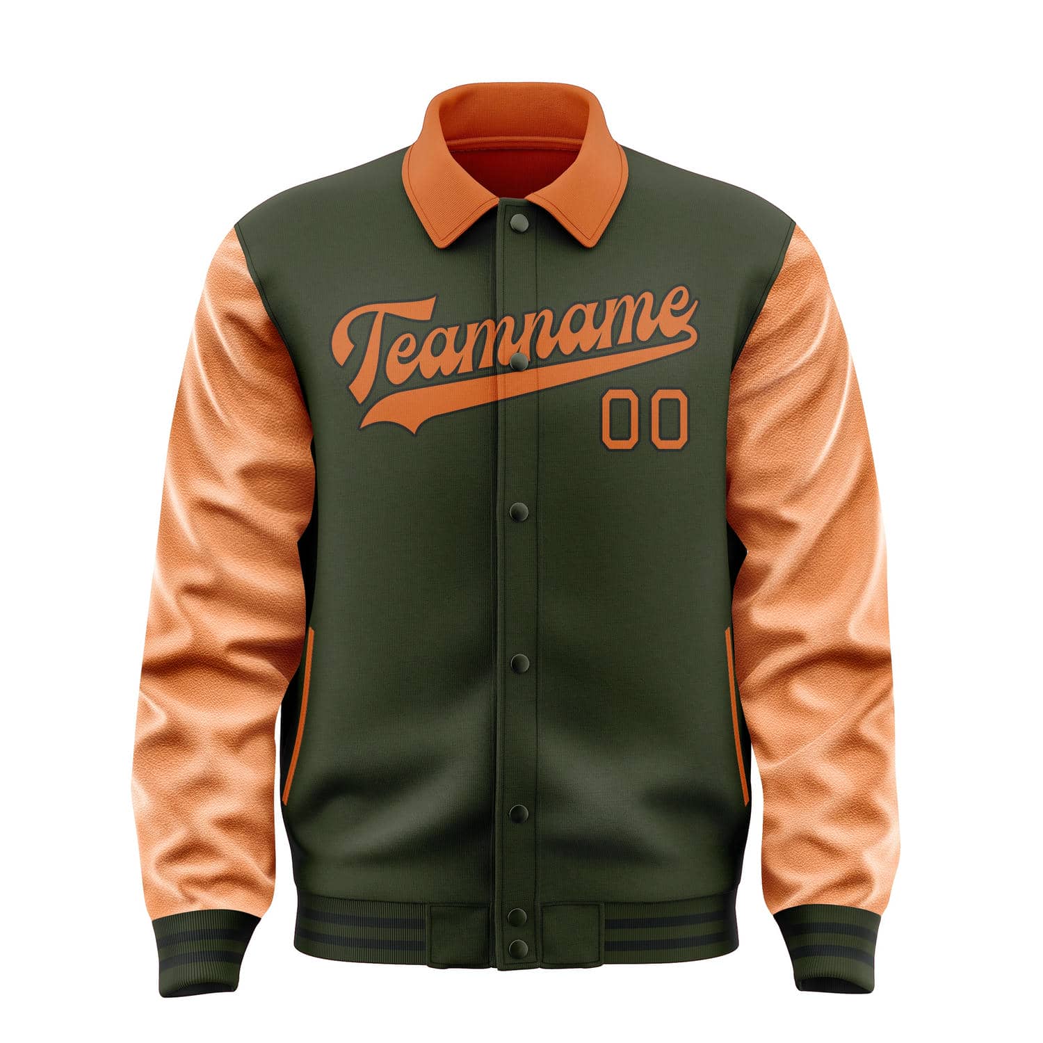 Custom Olive Orange Jacket